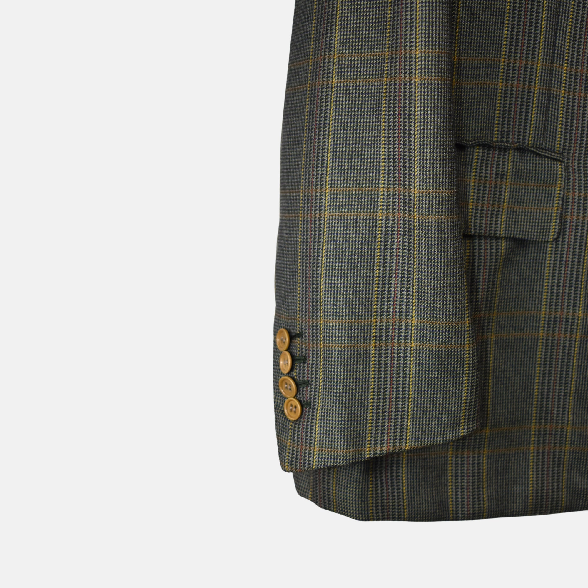 Multicoloured Checkered Blazer made of Cashmere (EU 52)
