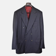 Midnight Blue Double Breasted Blazer made of Wool (EU 50)