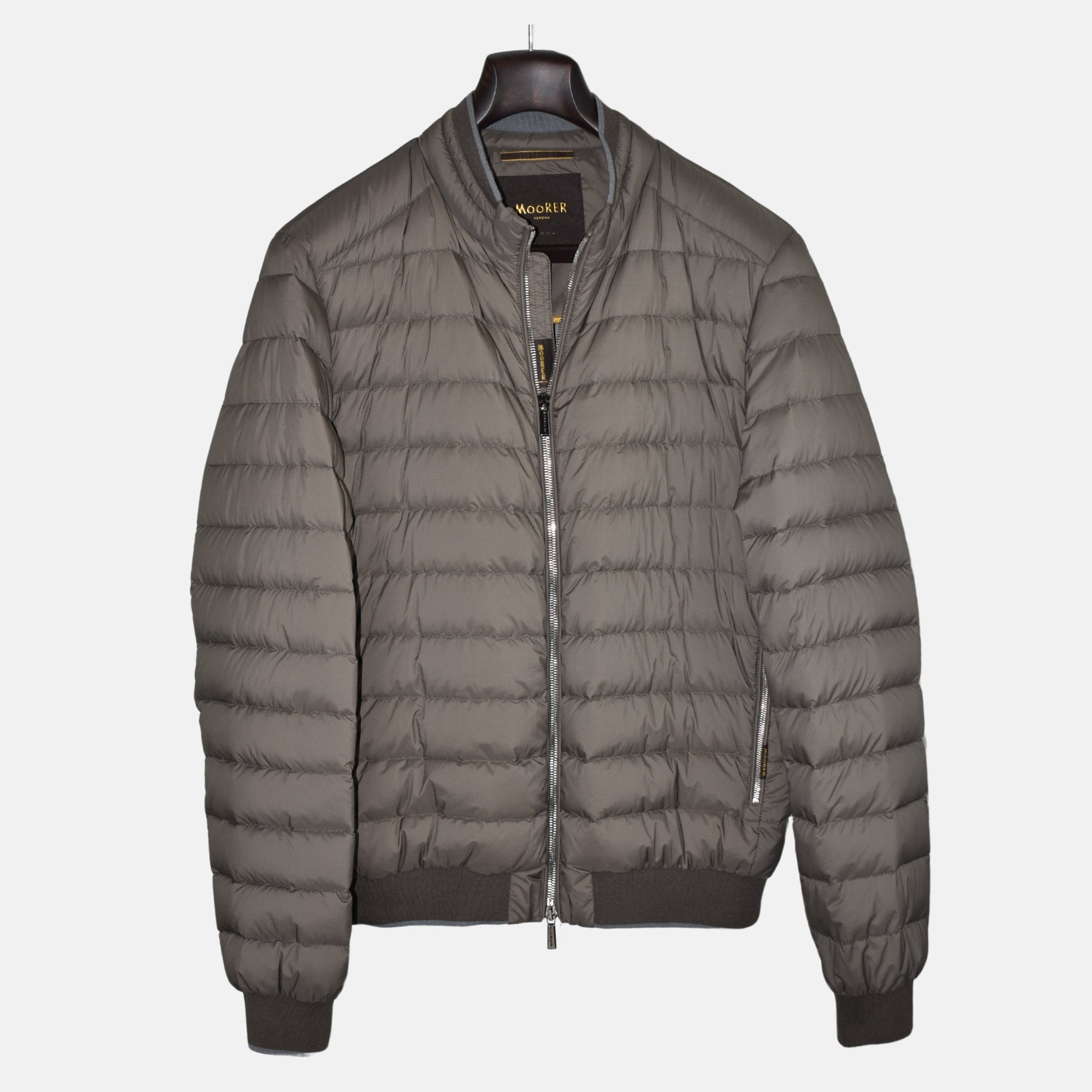 Brown Down Jacket made of Polyamide (EU 52)