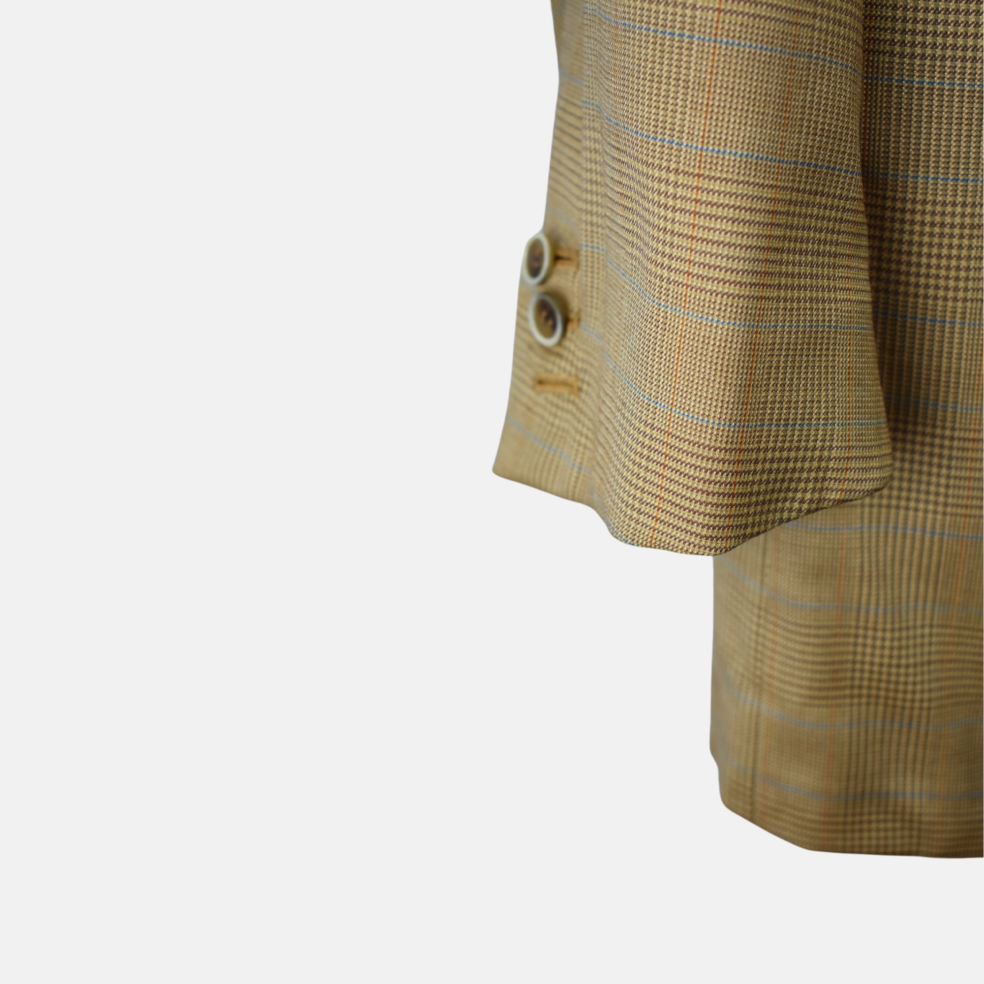 Multicoloured Checkered Blazer made of Wool/Silk (EU 50)