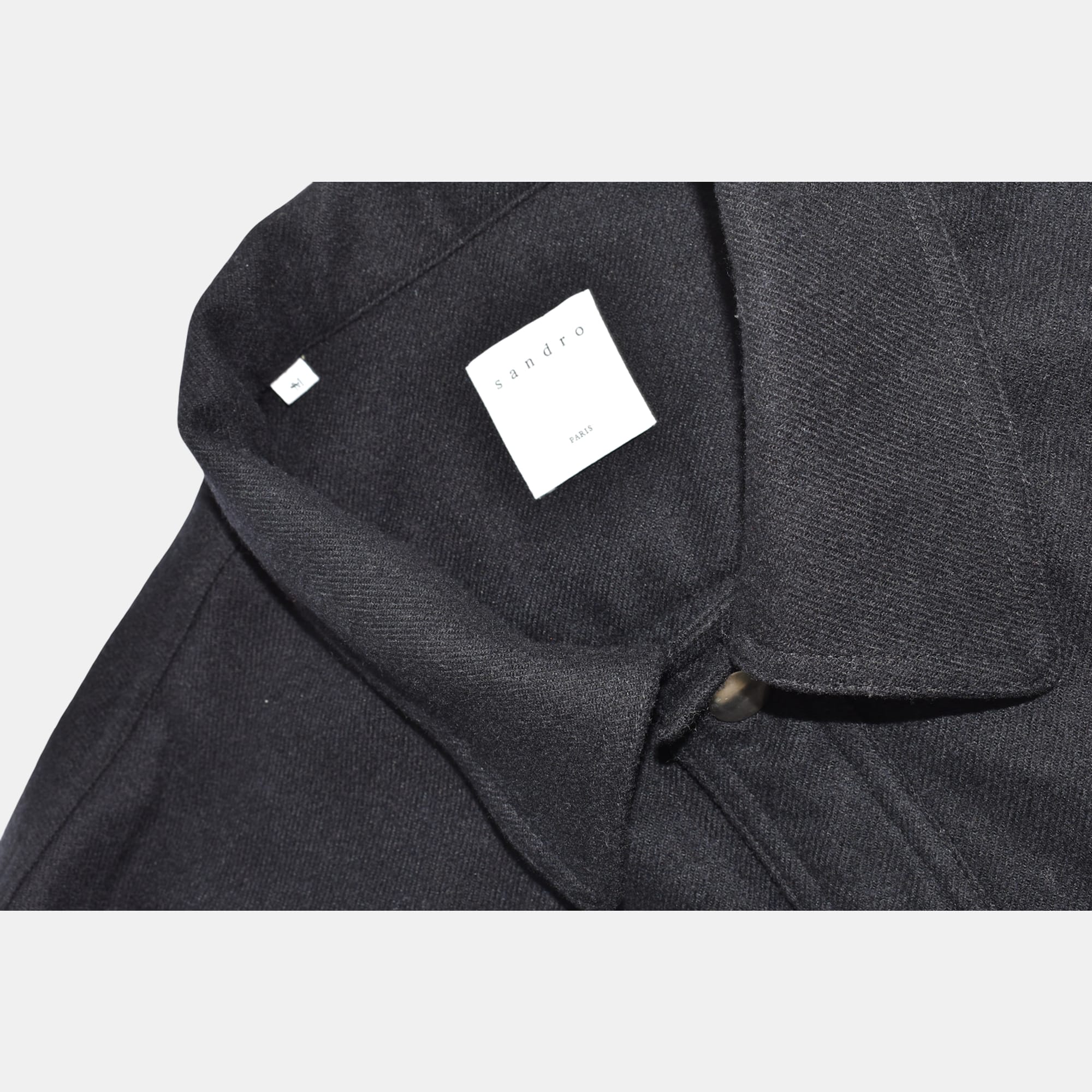 Black Overshirt made of Wool/Polyester (M)
