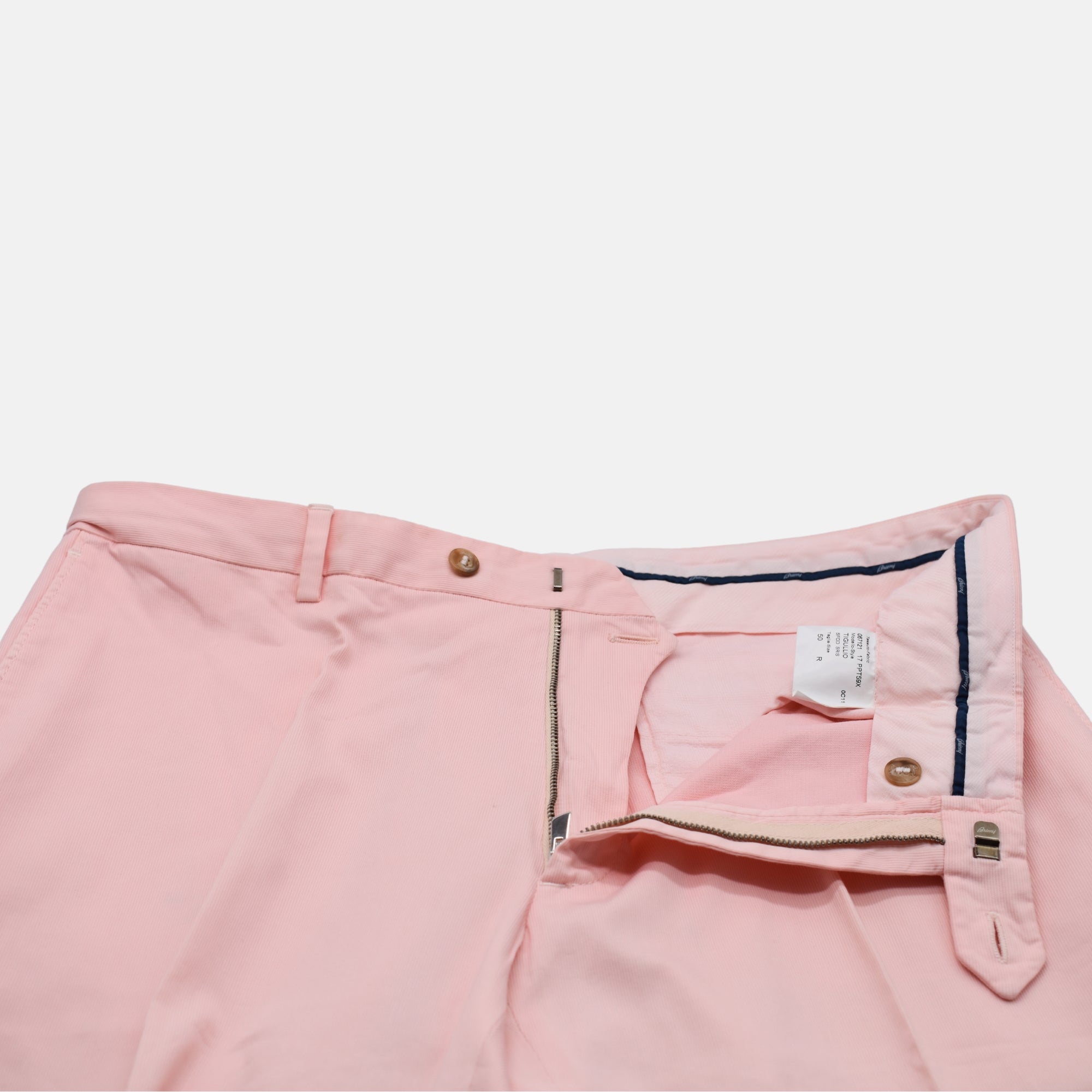 Light Pink Summer Corduroy Trousers made of Cotton (EU 50)