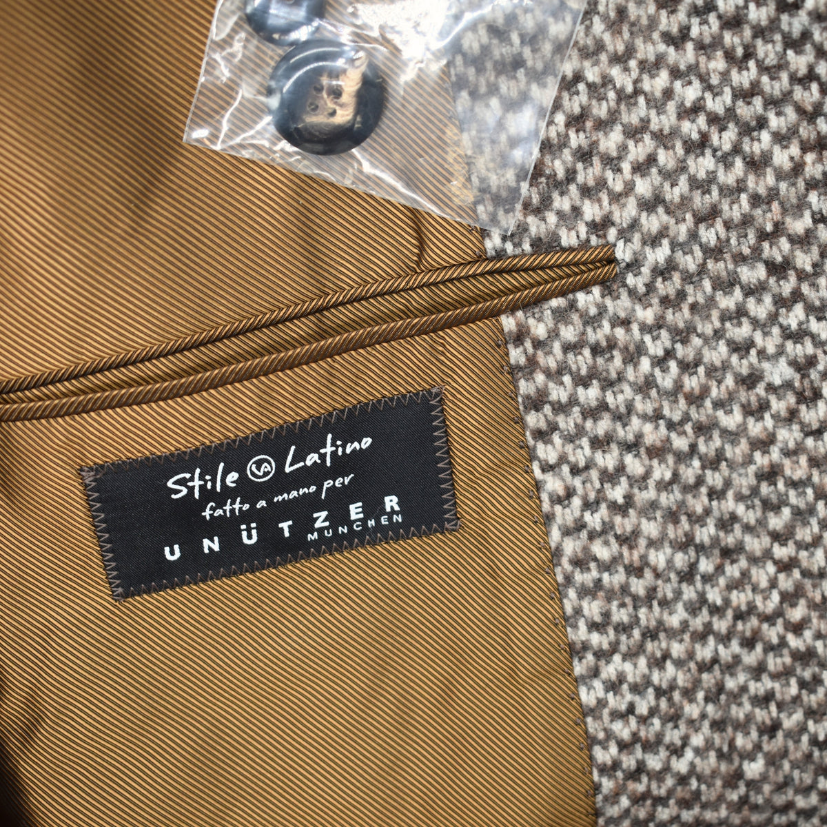 Brown/Creme Blazer made of Wool/Baby Alpaca/Polyamide (EU 54)