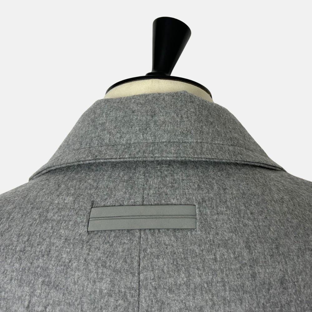 Gray Down Coat made of Cashmere (EU 52)