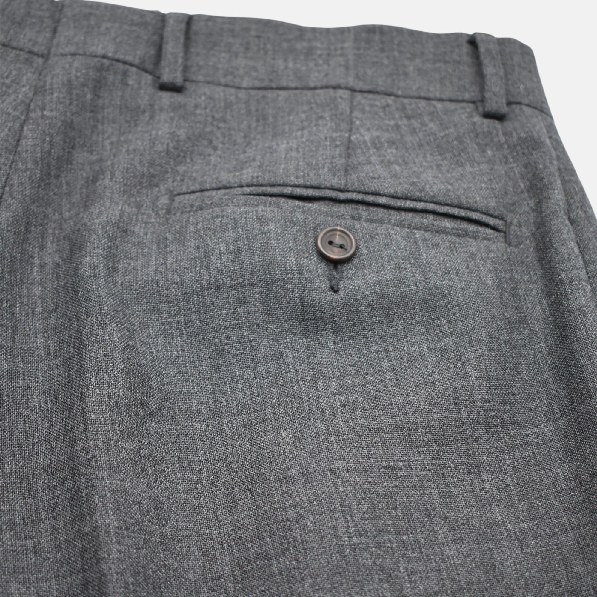 Gray Trousers made of Wool (EU 46)