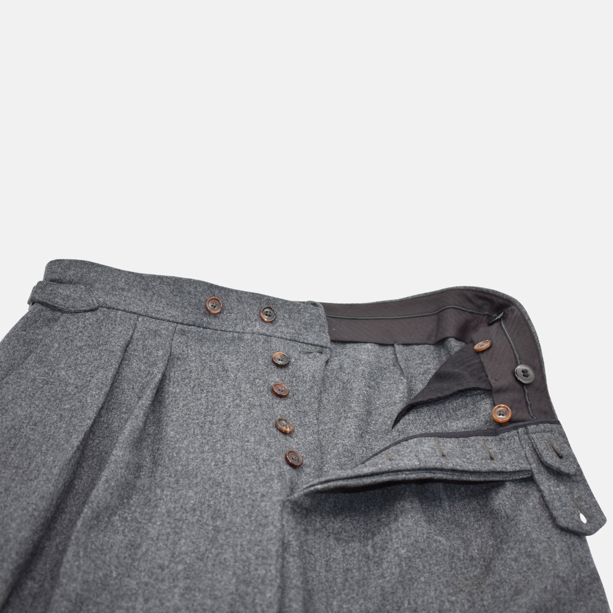 Dark Gray Trousers made of Wool ( EU 48)