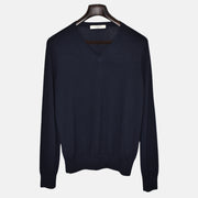 Navy Sweater made of Cashmere (M)