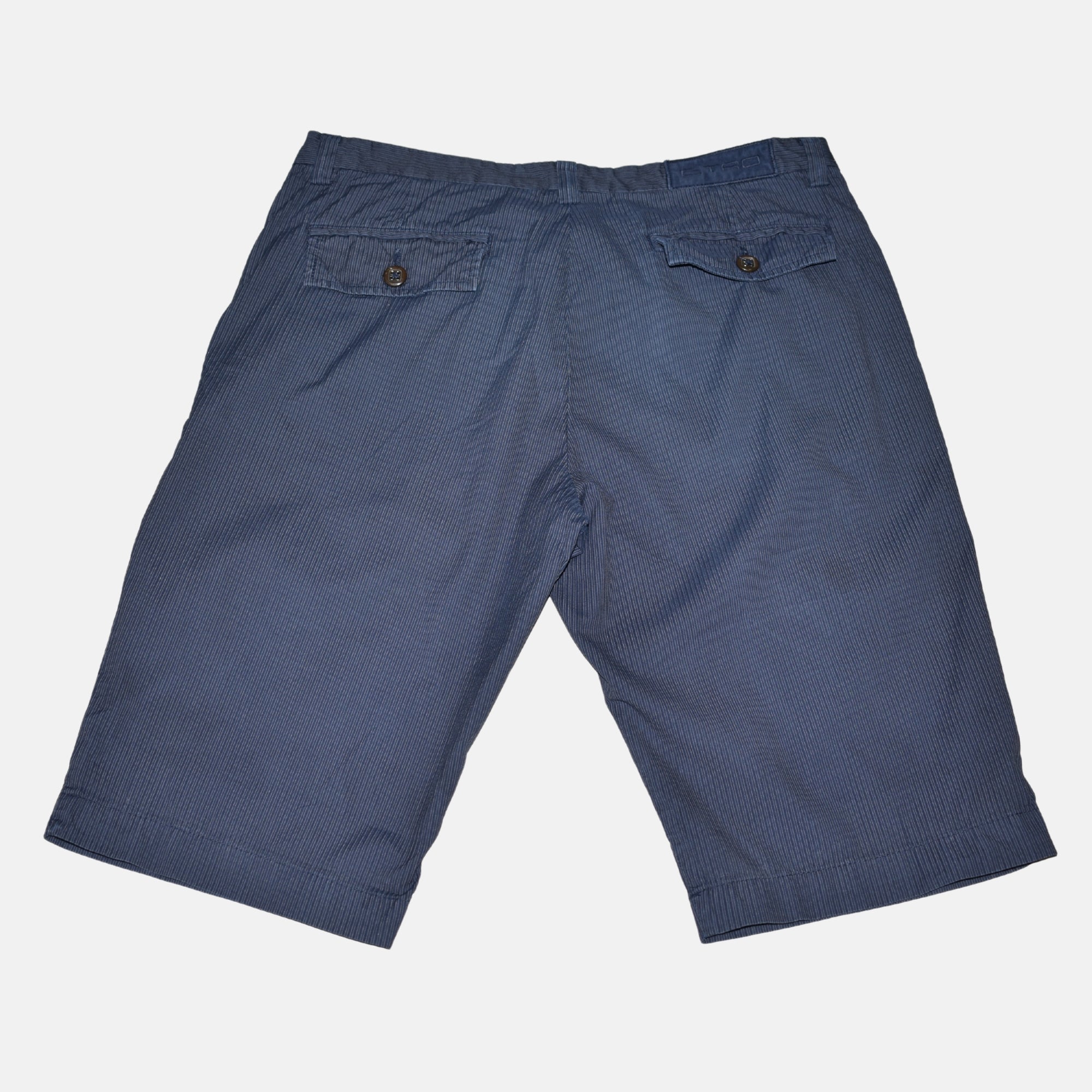 Blue Striped Shorts made of Cotton (EU 48)