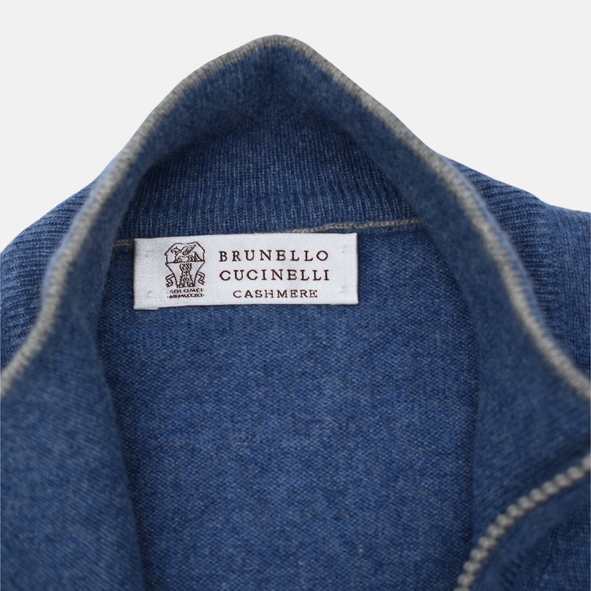 Blue Pullover made of Cashmere (M)