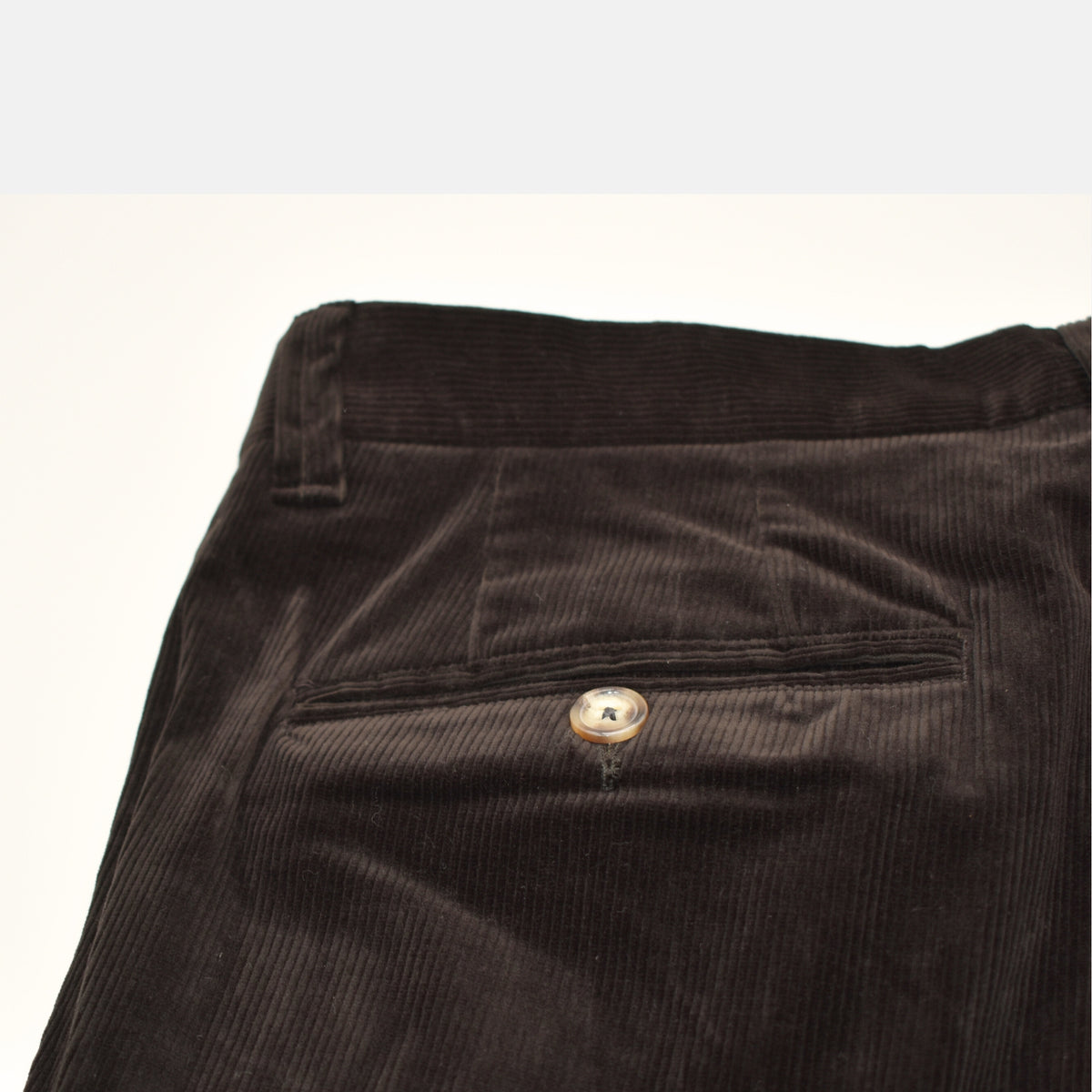 Dark Brown Corduroy Trousers made of Cotton (EU 56)