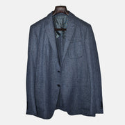 Blue Melange Blazer made of Wool/Polyester (EU 50)