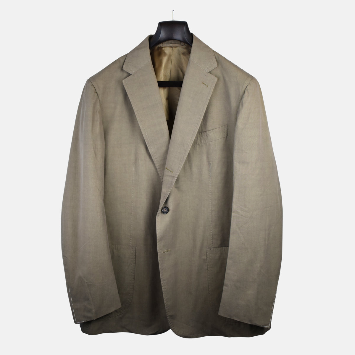 Khaki Suit made of Cotton/Silk (EU 56)