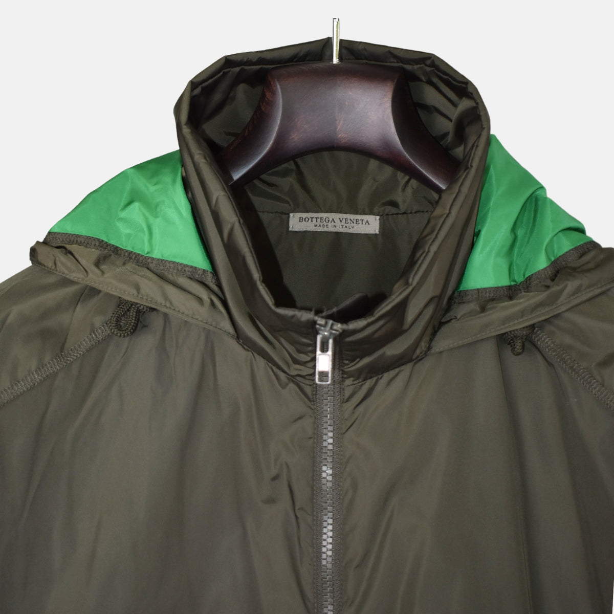 Khaki Rain Coat made of Polyamide (EU 46)