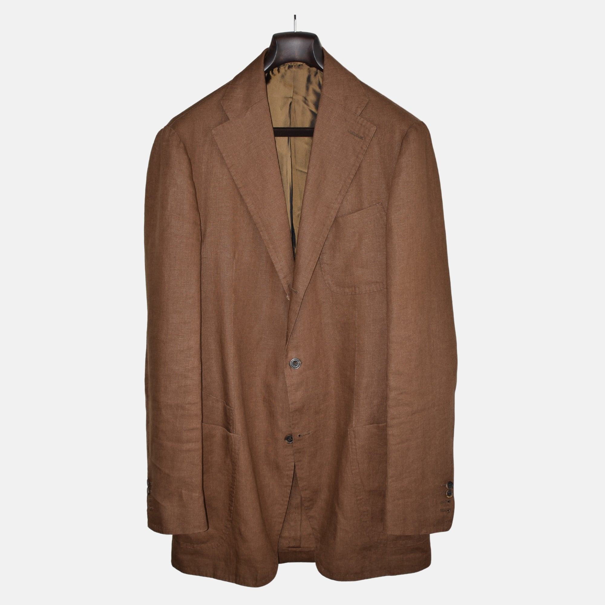 Brown Suit made of Linen (EU 52L)