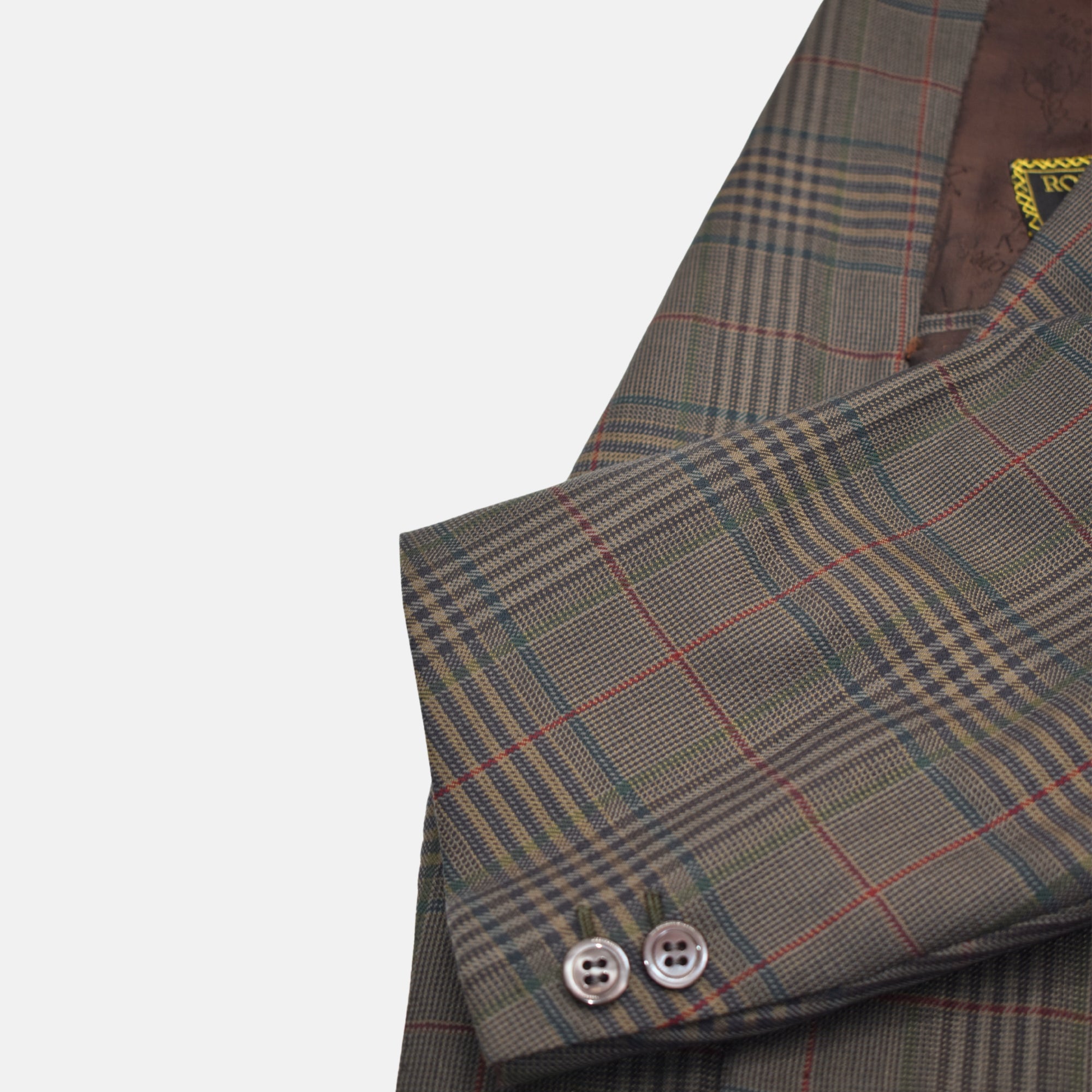 Multicoloured Checkered Blazer made of Wool/Silk (EU 50)