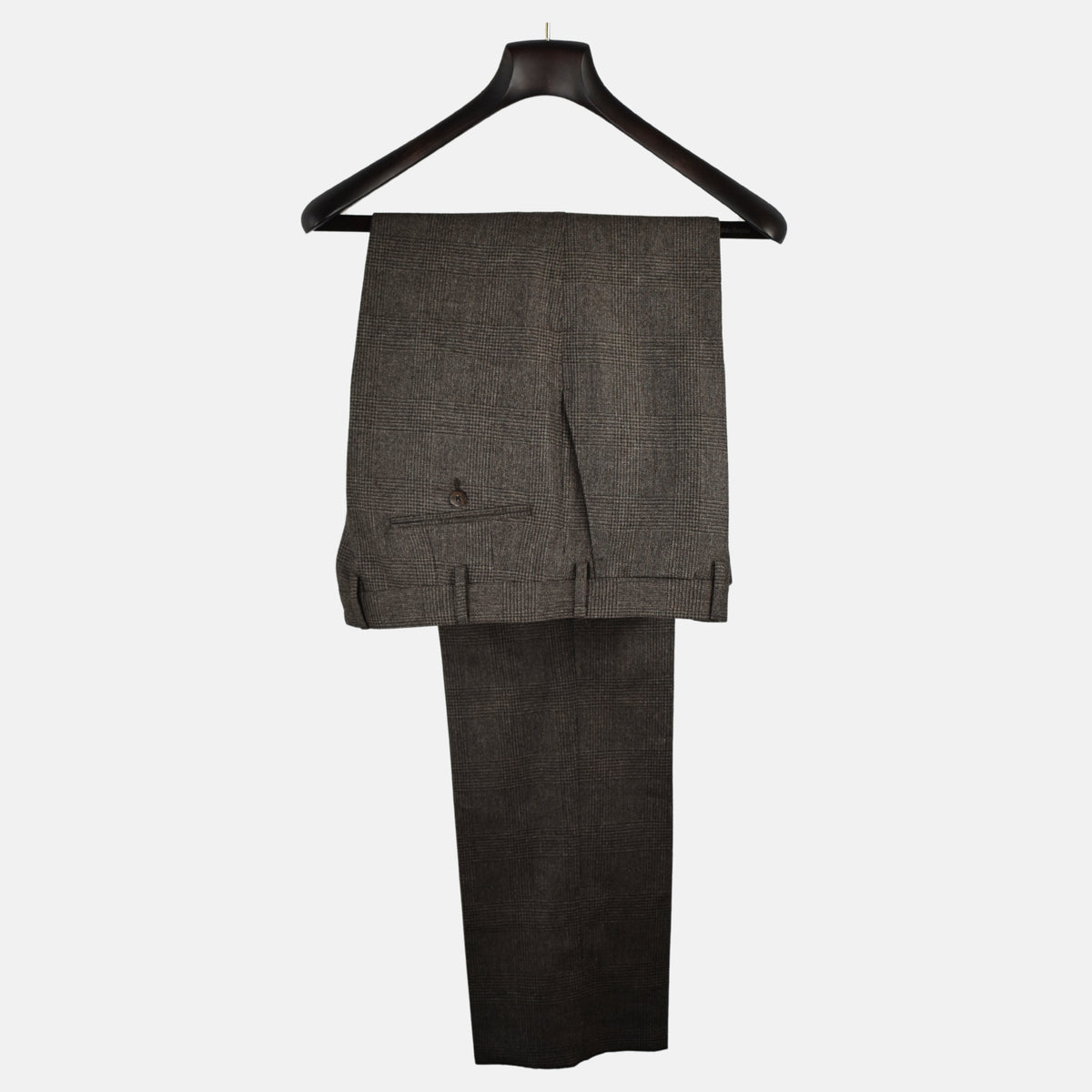 Brown Checked Suit made of Wool/Mohair/Cashmere (EU 54)