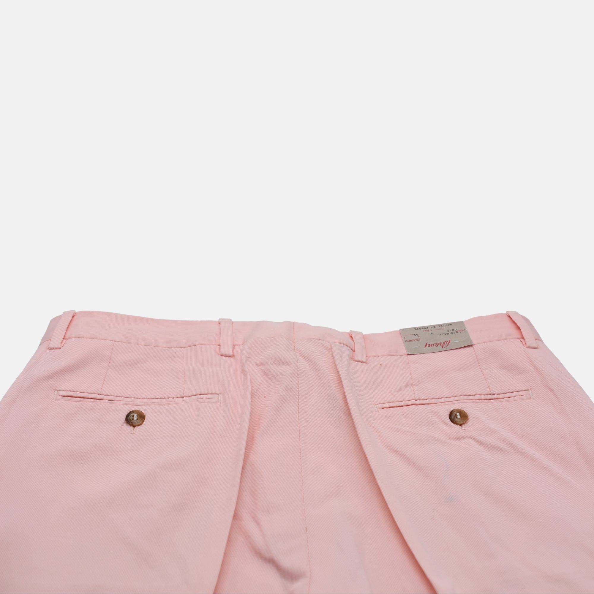 Light Pink Summer Corduroy Trousers made of Cotton (EU 50)