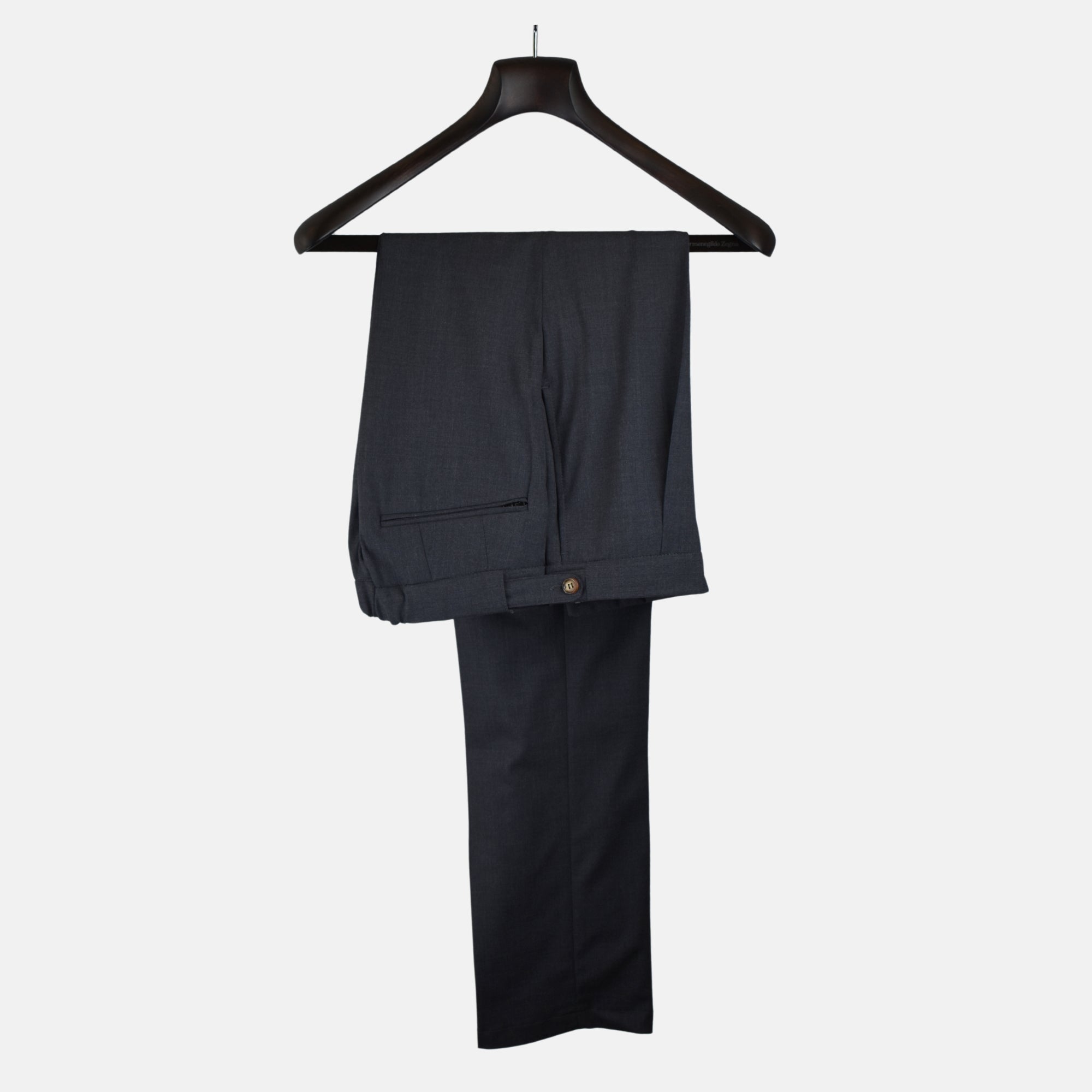 Gray Trousers made of Wool/Polyamide/Elastane (EU 48 / 54 / 56)