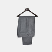 Dark Gray Flanel Trousers made of Wool (EU 38)