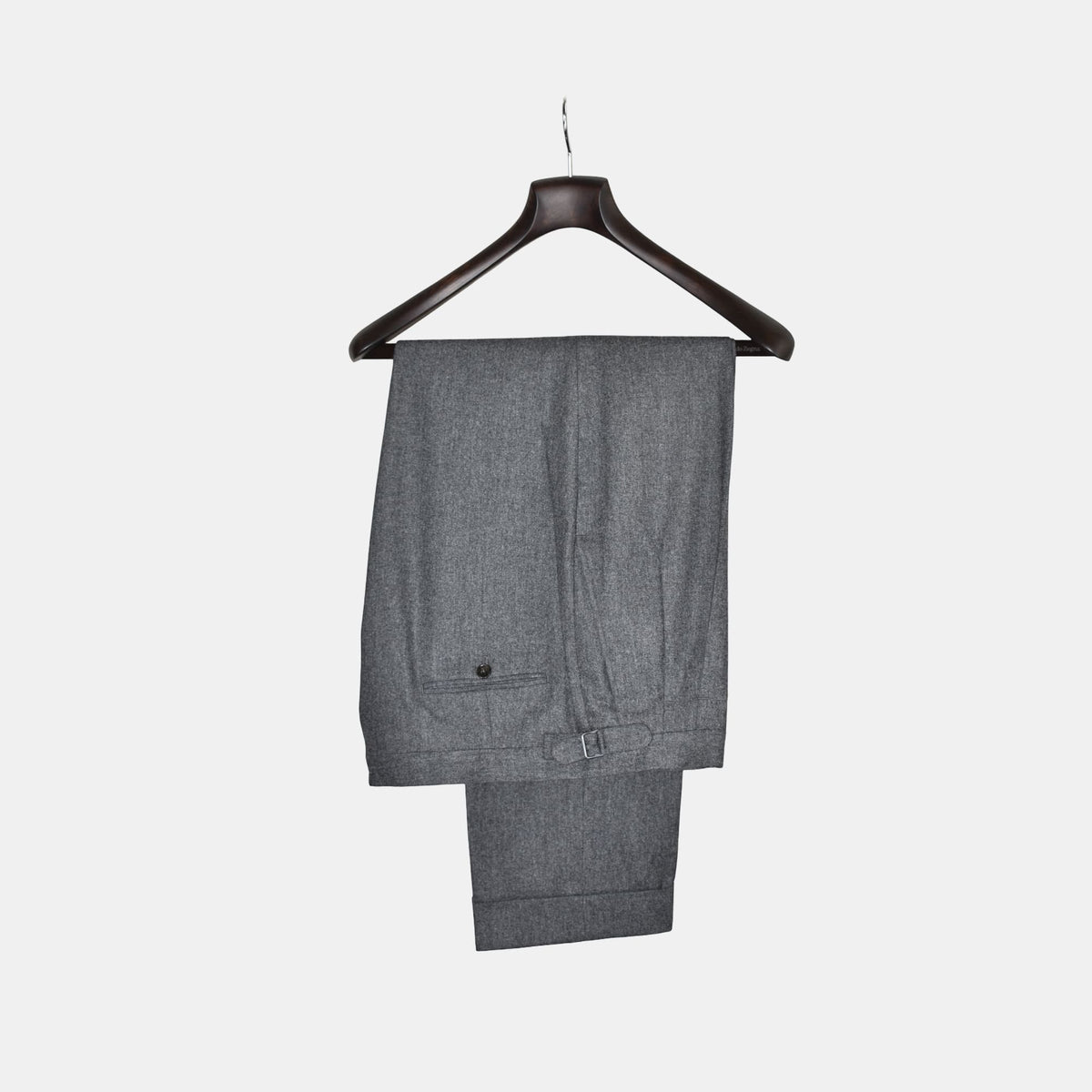 Dark Gray Flanel Trousers made of Wool (EU 38)