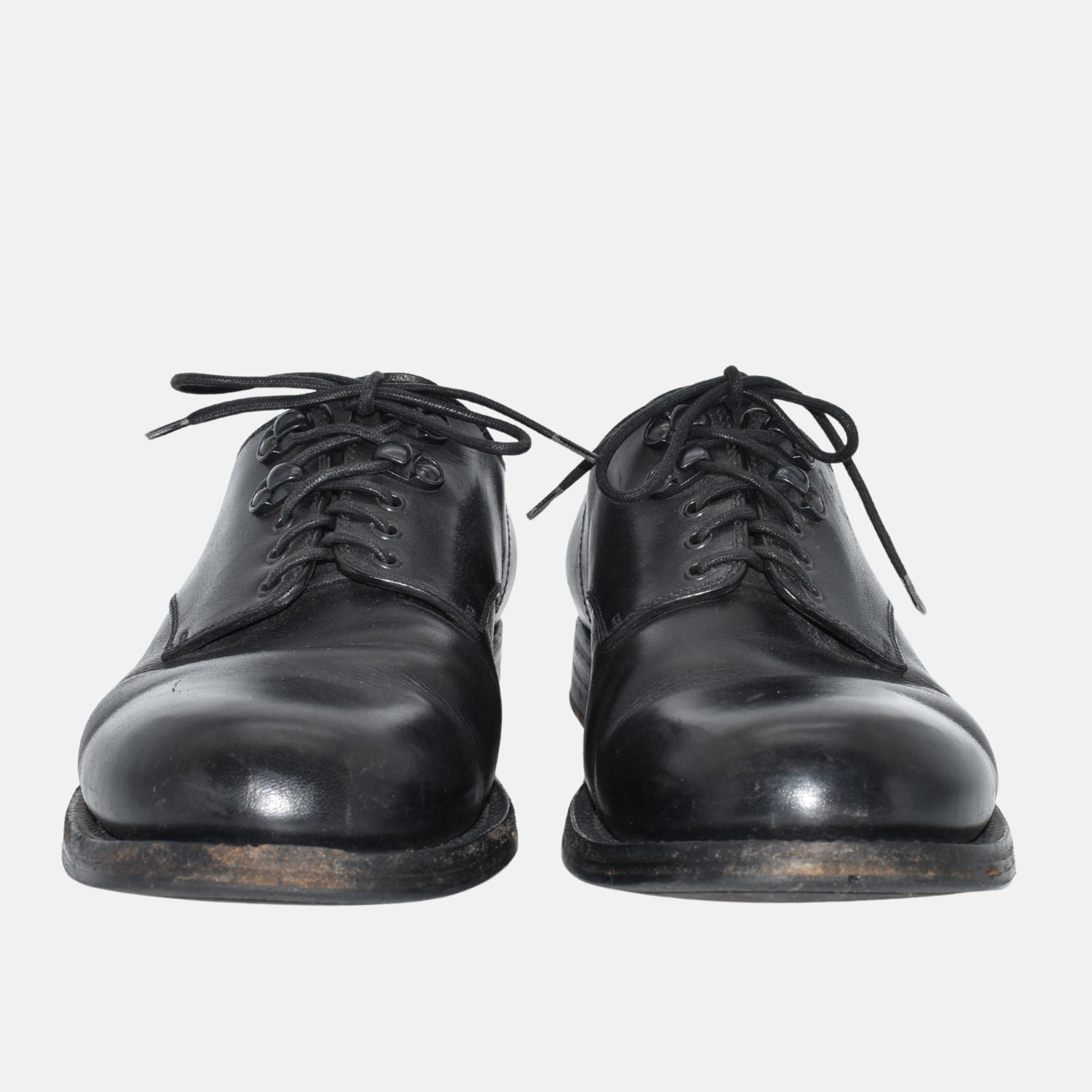 Black Shoes made of Leather (EU 43)