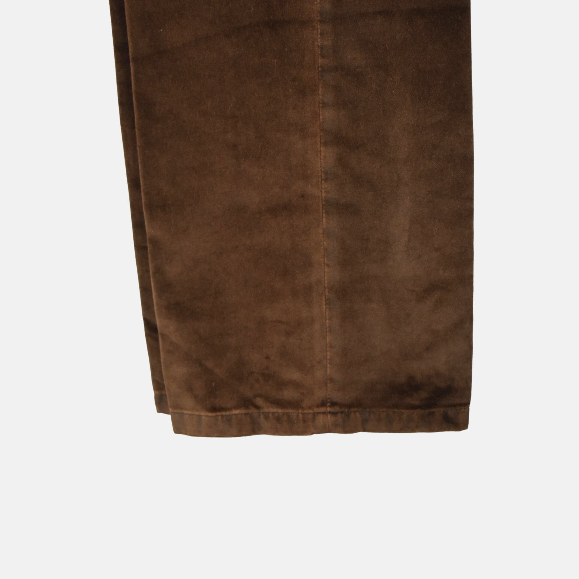 Brown Velvet Trousers made of Cotton (EU 50)