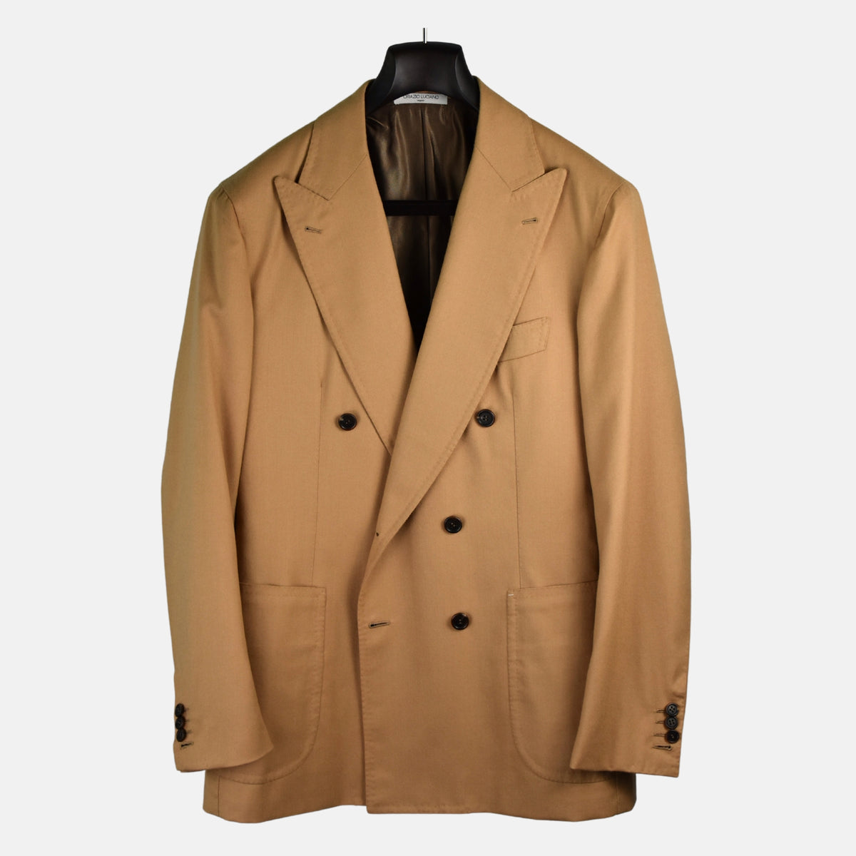 Beigefarbener Wollblazer (EU 50)