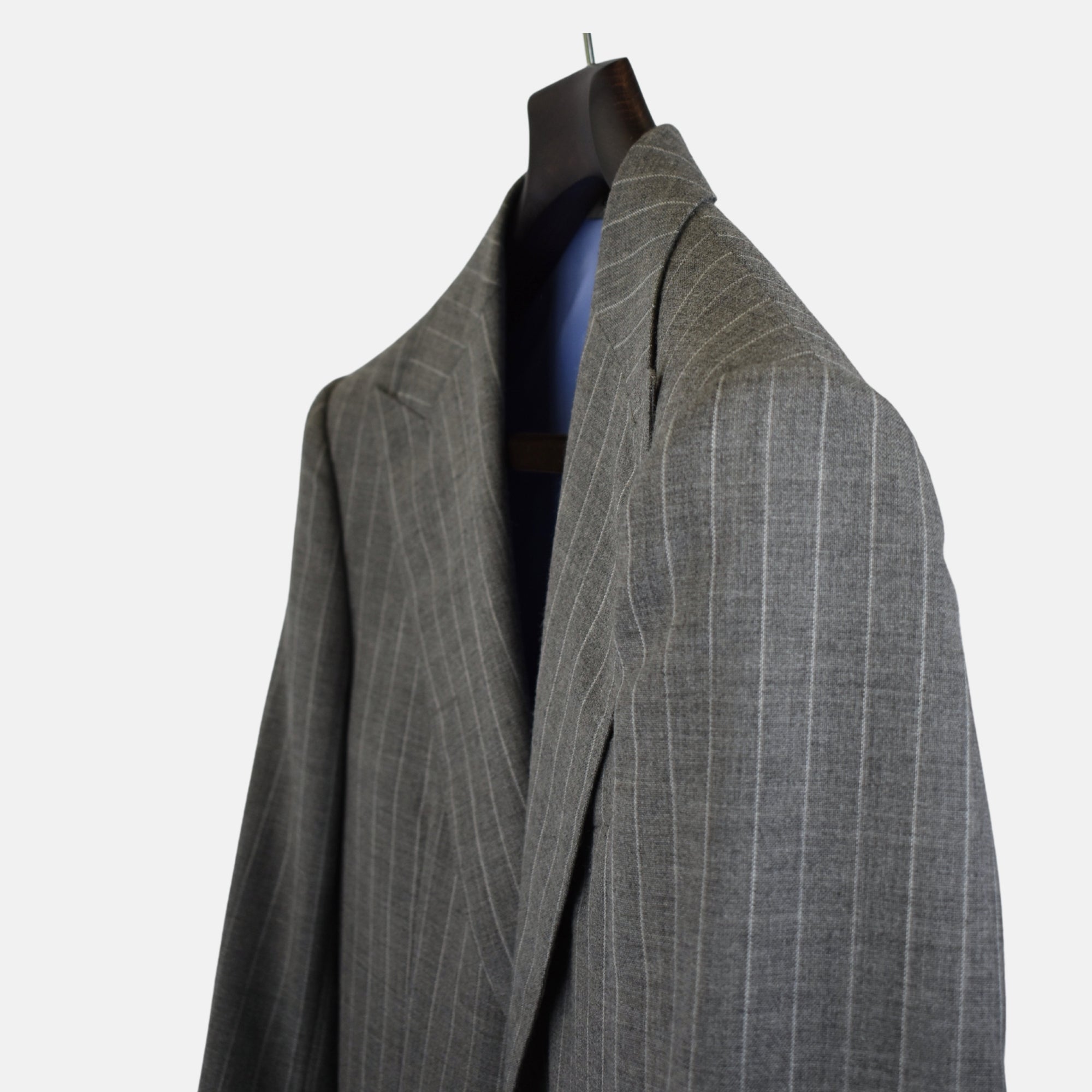Light Gray Stripe Suit made of Wool (EU 50)