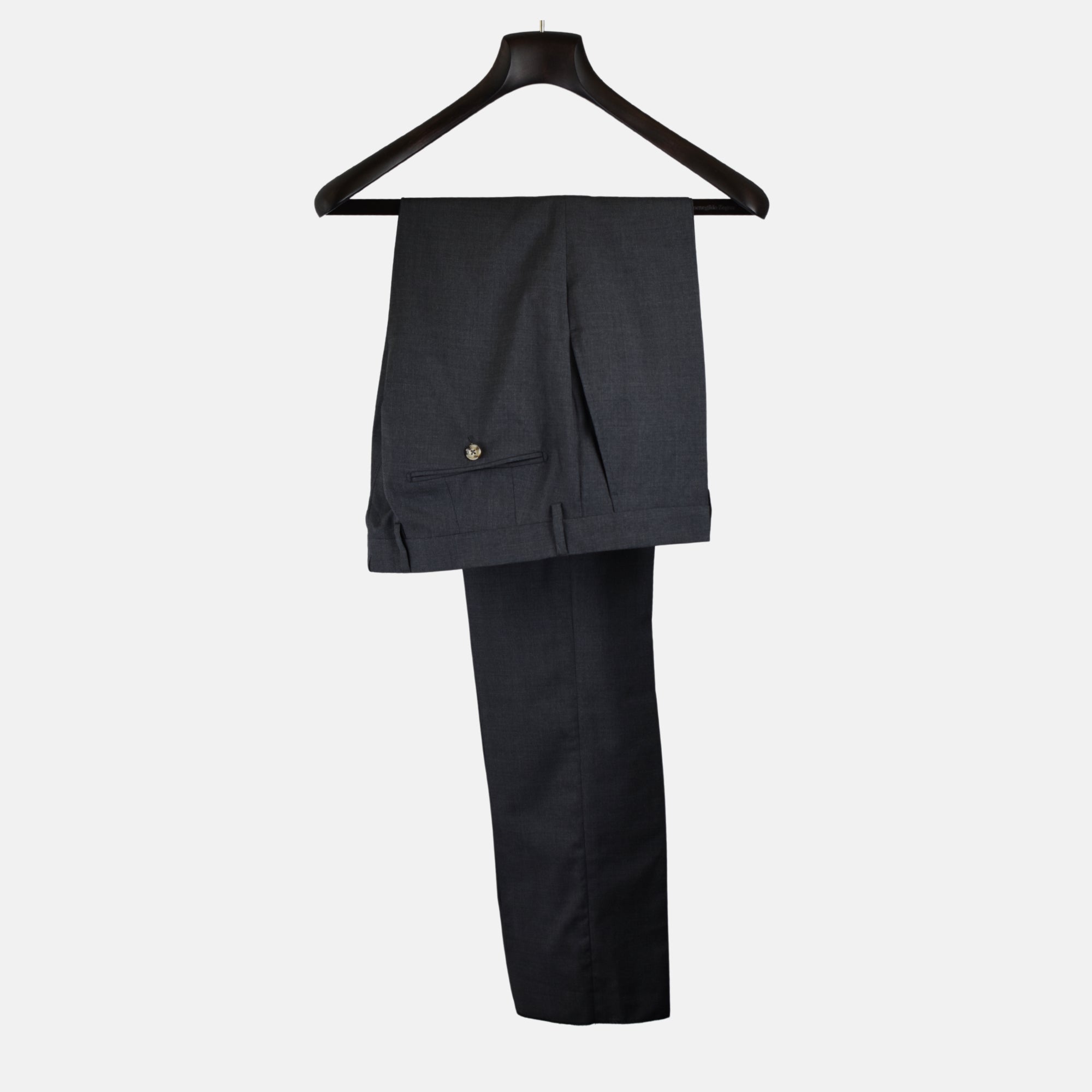 Gray Trousers made of  Wool (EU 50)