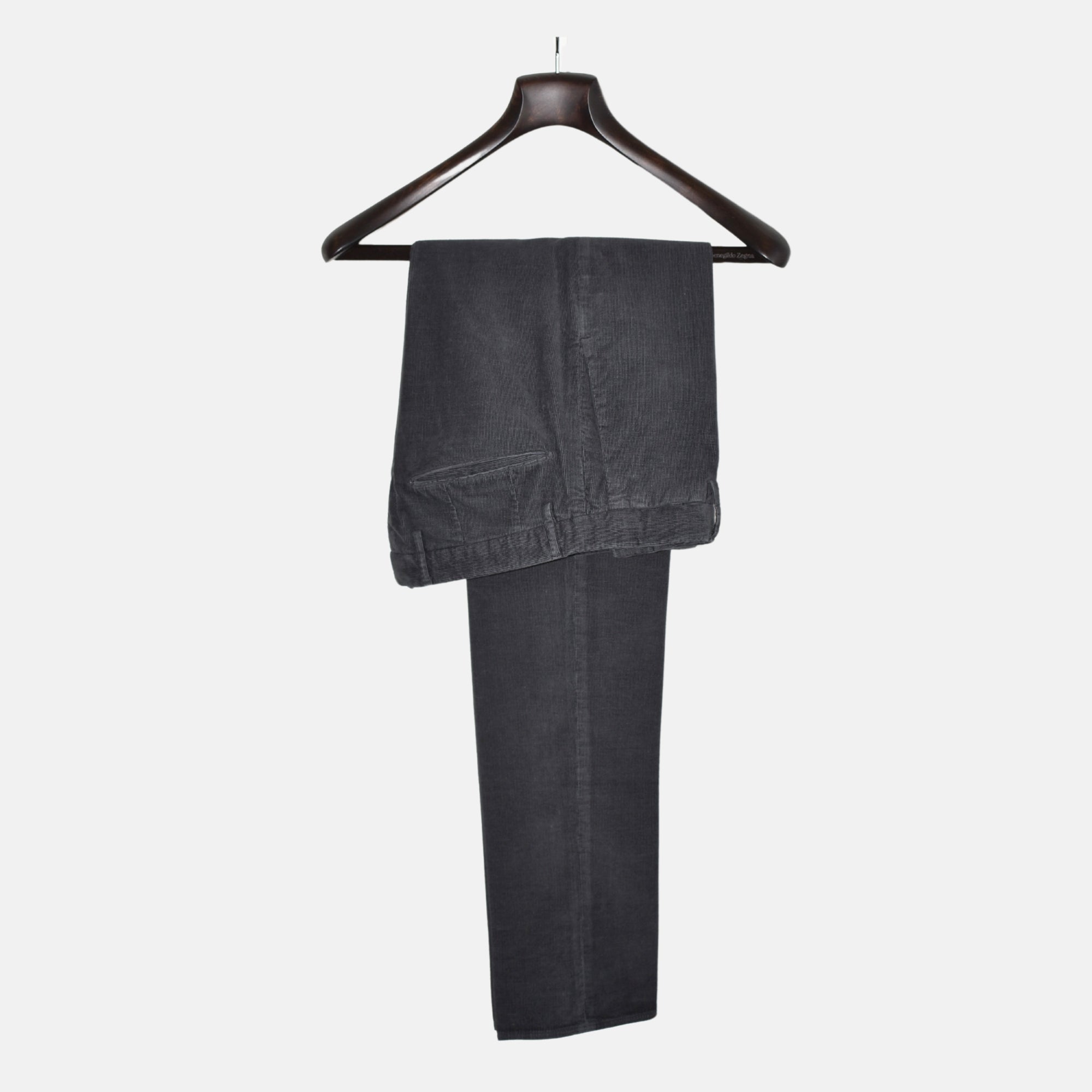 Dark Gray Corduroy Pants made of Cotton (EU 46)