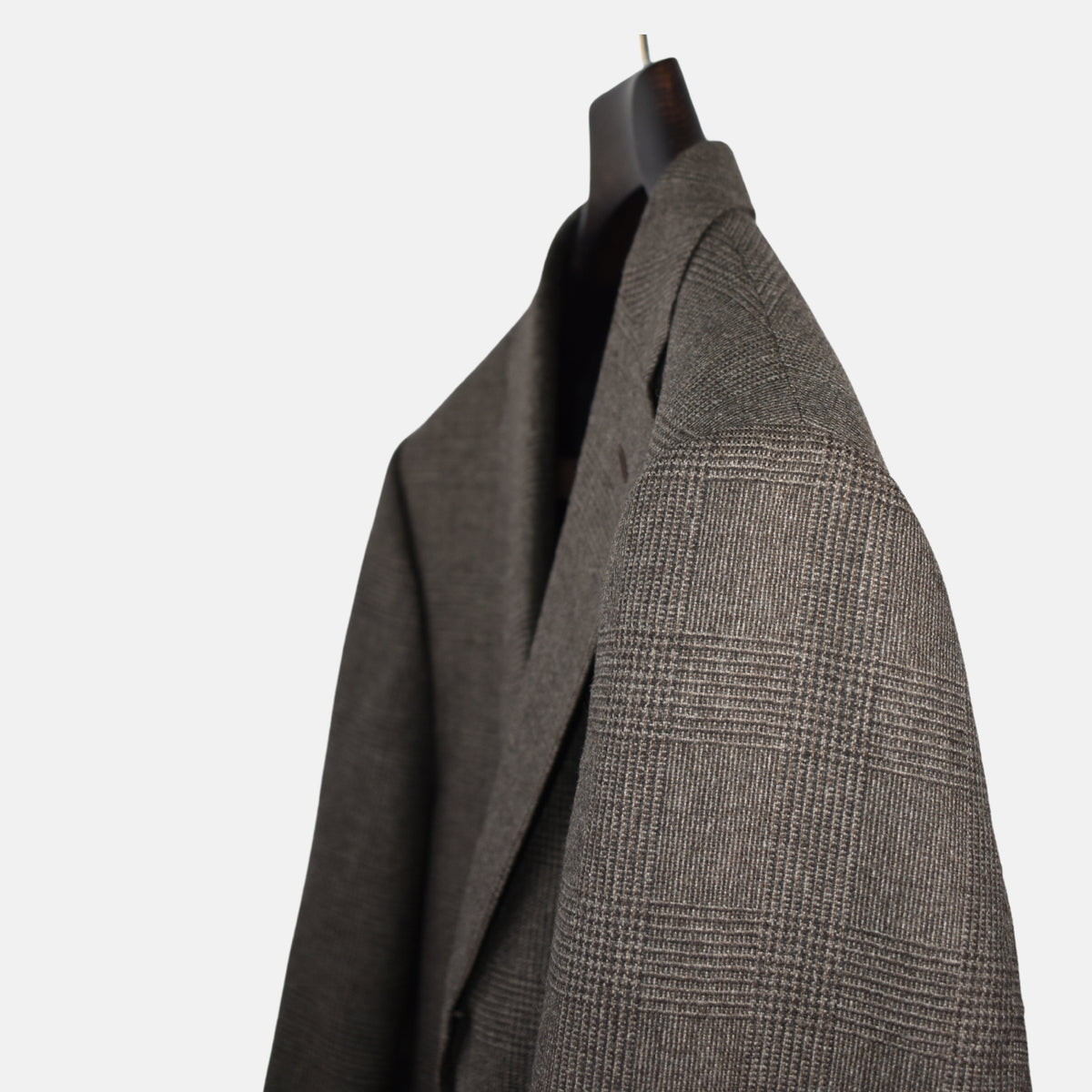 Brown Checked Suit made of Wool/Mohair/Cashmere (EU 54)