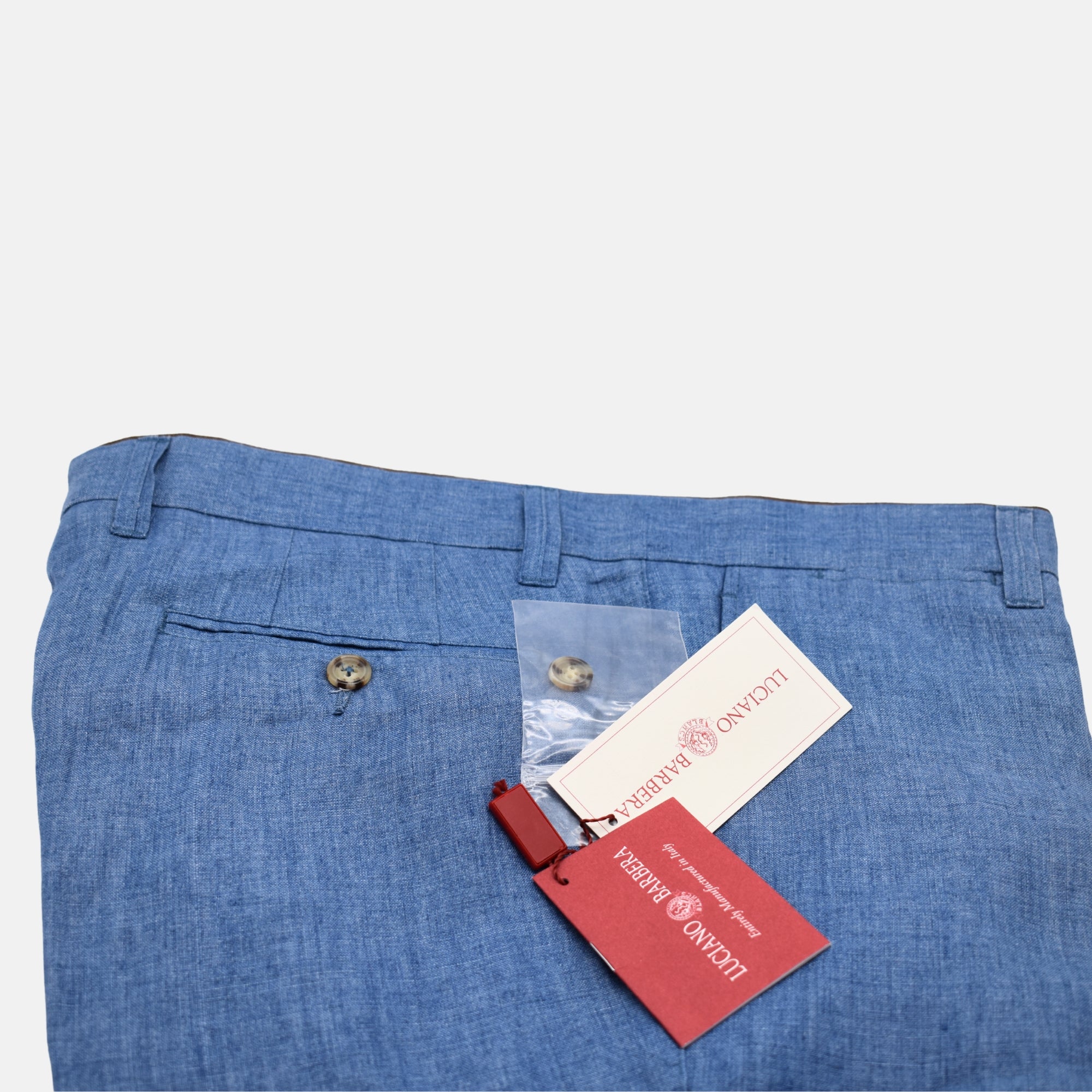 Blue Trousers made of Linen (EU 50)