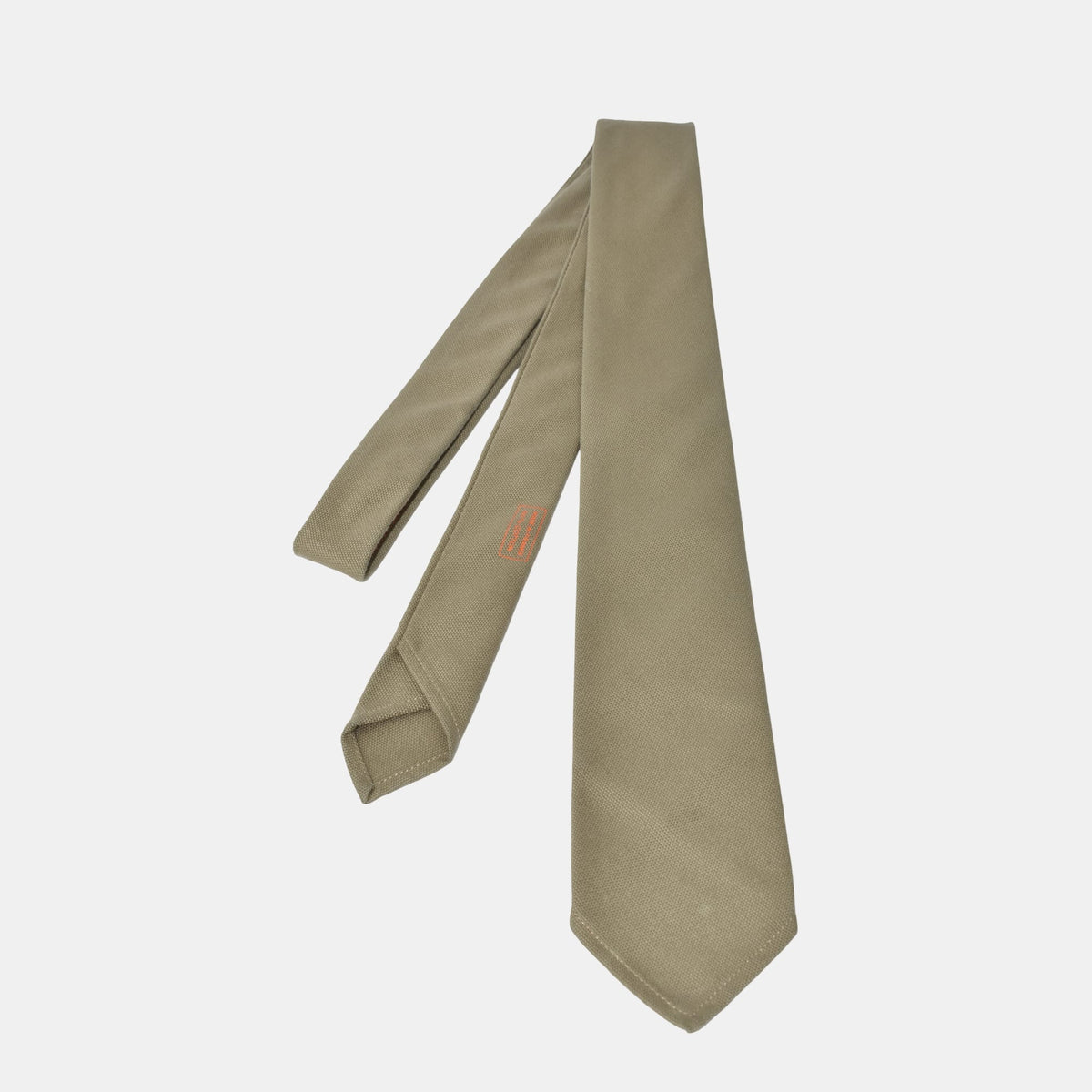 Khaki Tie made of Cotton