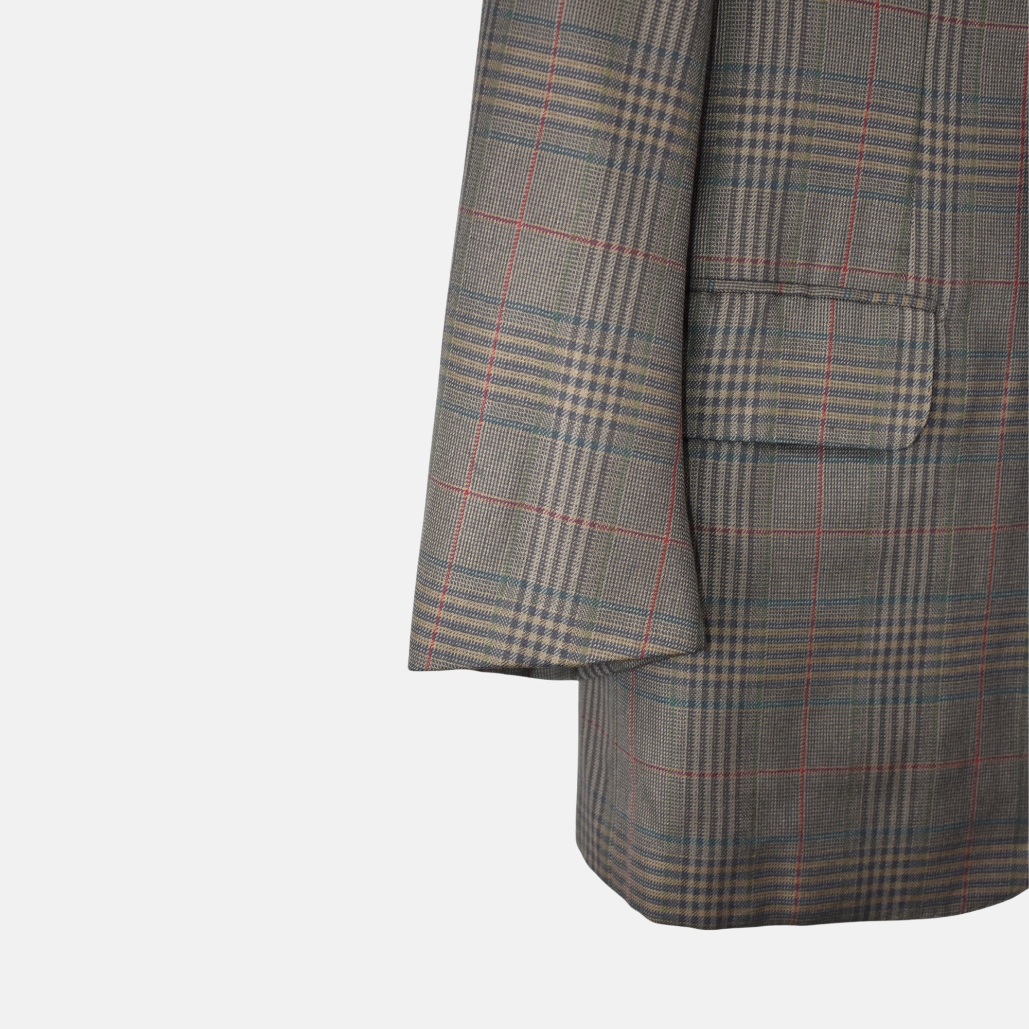 Multicoloured Checkered Blazer made of Wool/Silk (EU 50)