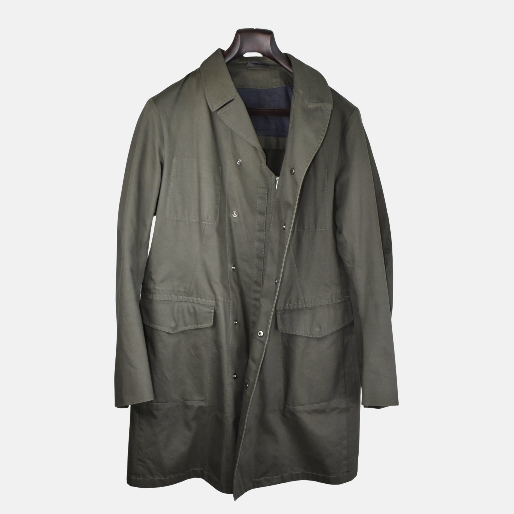 Khaki Parker made of Cotton (EU 50)