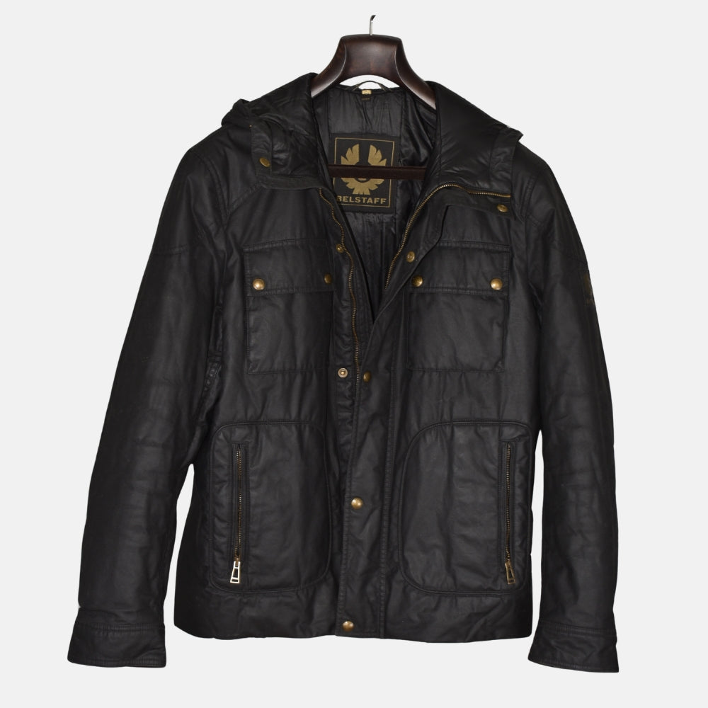 Black Waxed Jacket made of Polyester (EU 50)