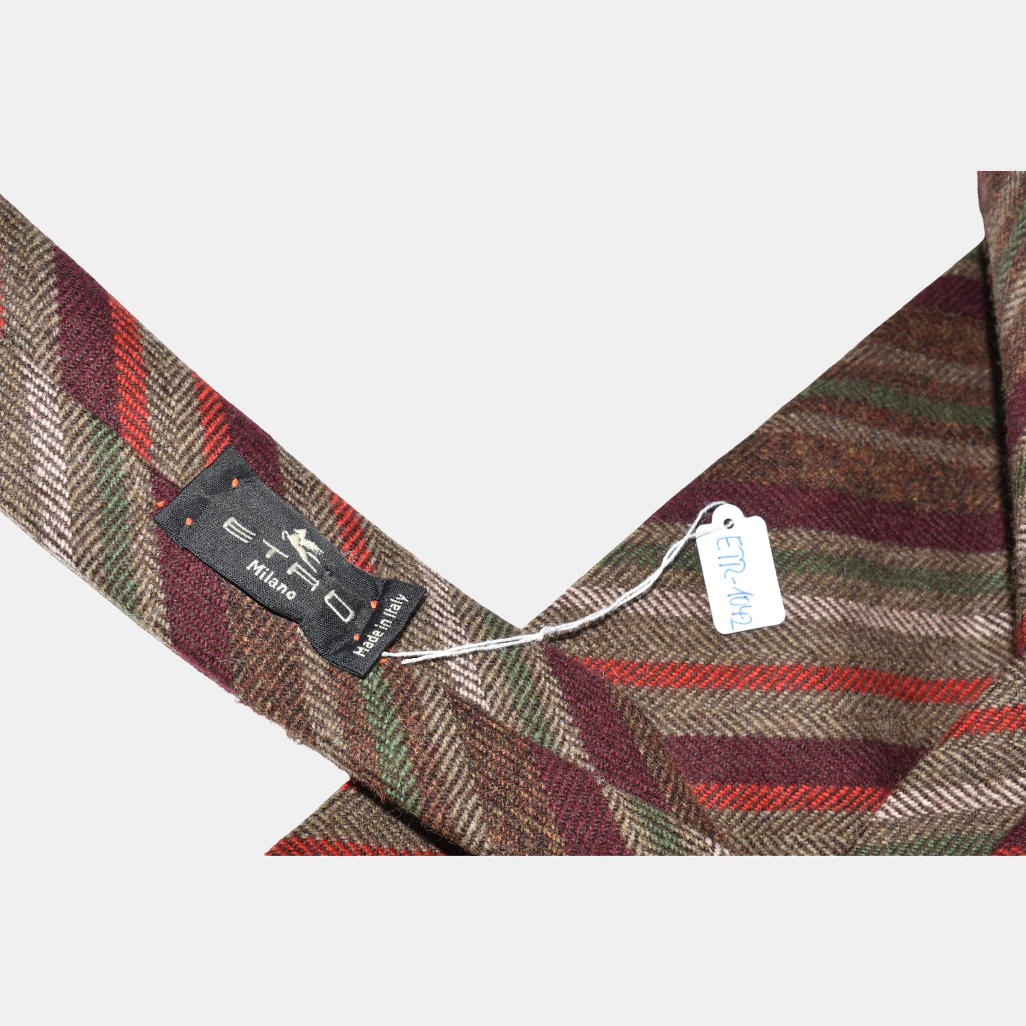 Multicoloured Striped Tie made of Wool