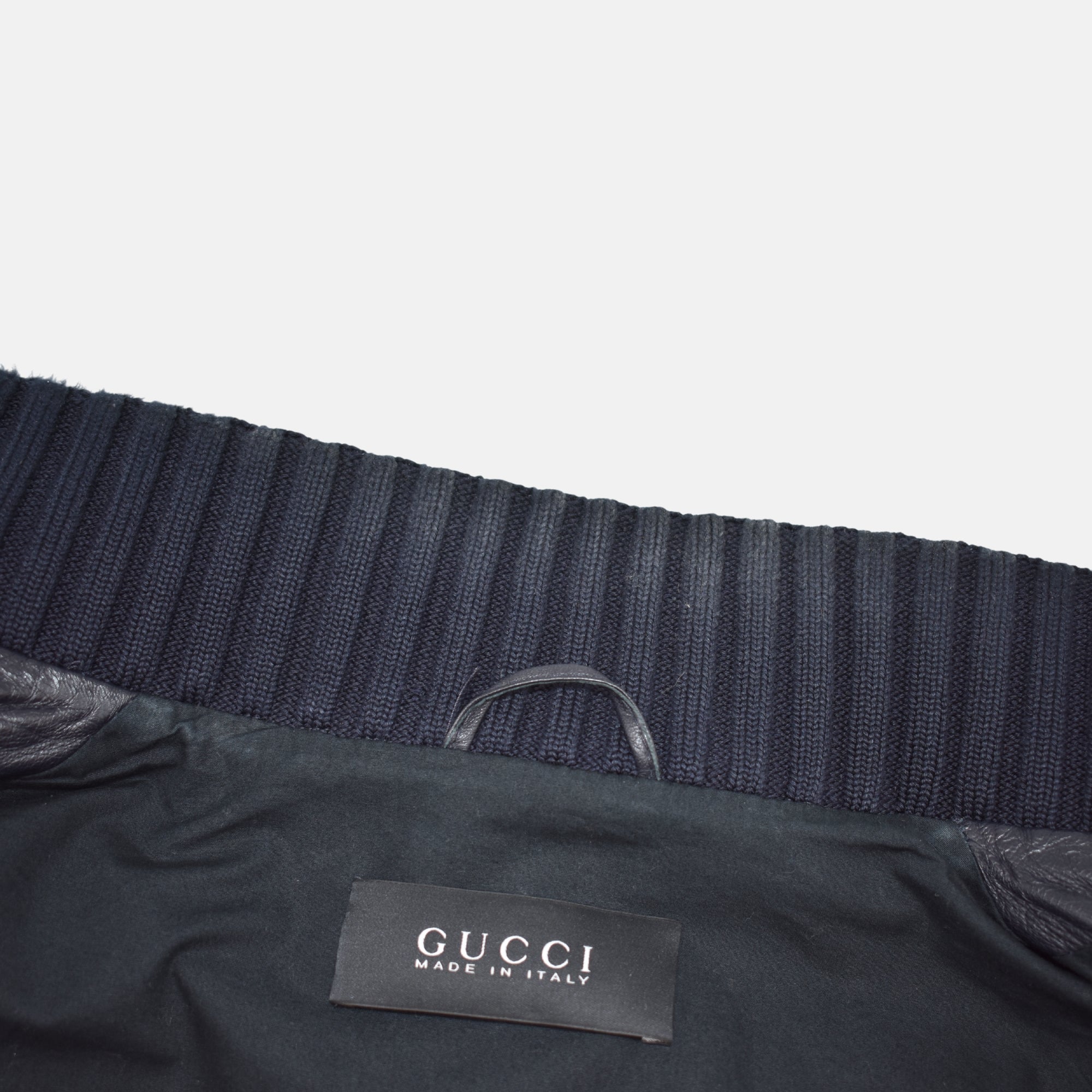 Navy Jacket made of Leather (EU 50)