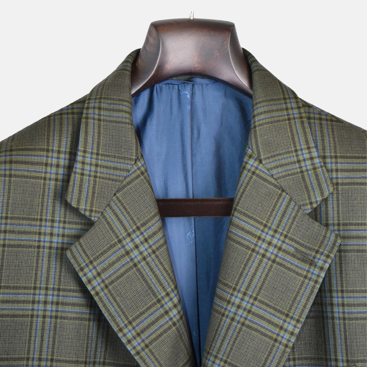 Buntkarierter Blazer aus Wolle (EU 52)
