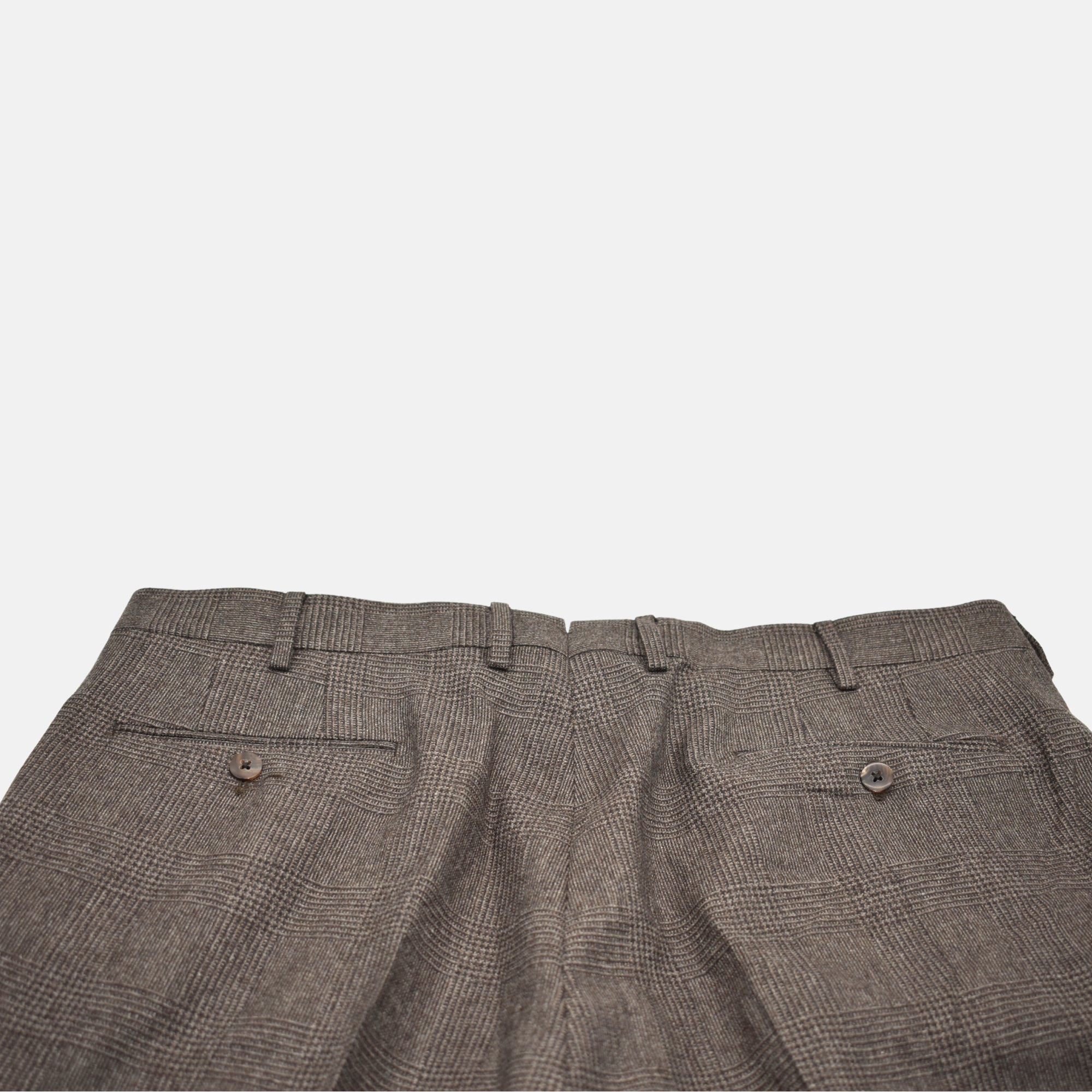Brown Checked Suit made of Wool/Mohair/Cashmere (EU 54)