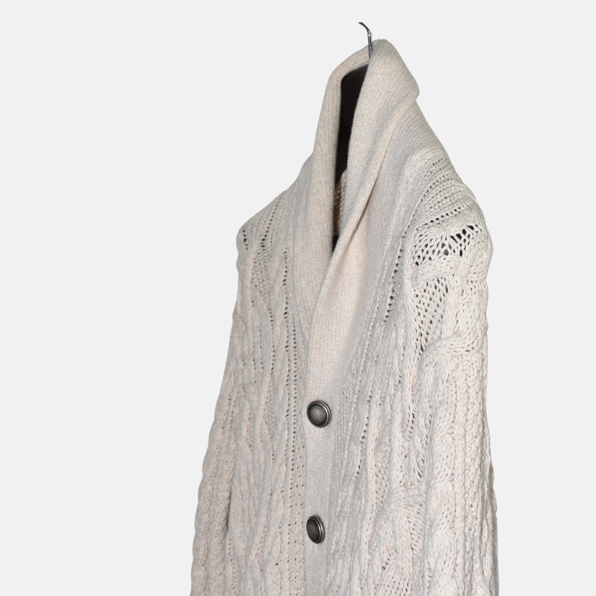 Cream Cardigan made of Cotton/Polyamide (EU 52)