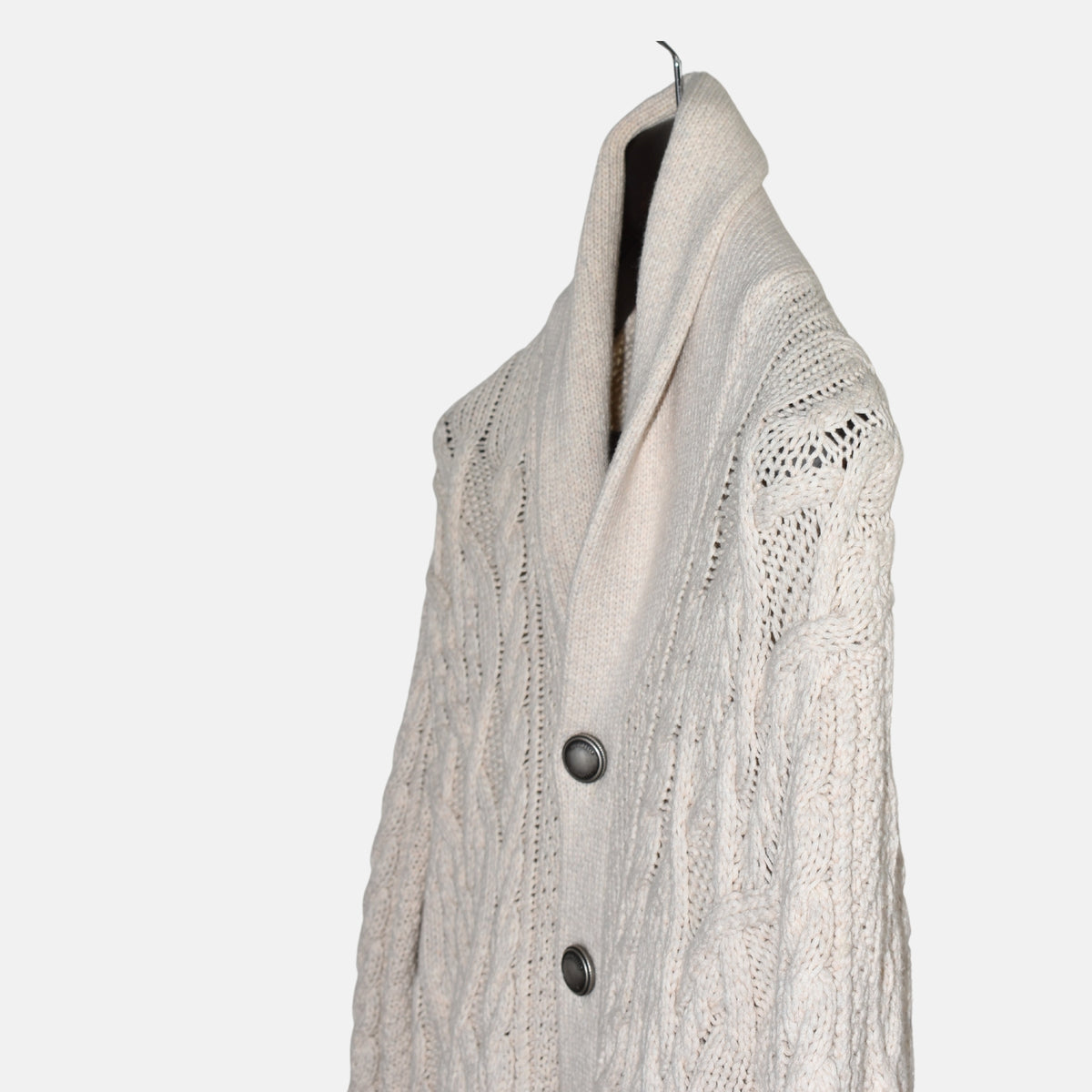 Cream Cardigan made of Cotton/Polyamide (EU 52)