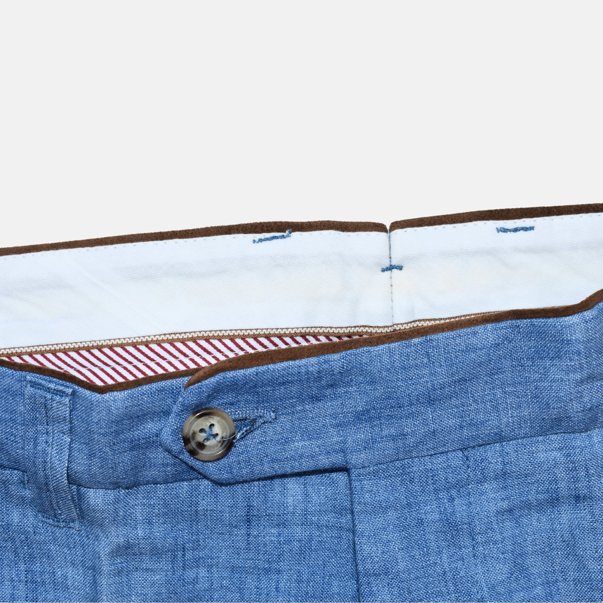 Blue Trousers made of Linen (EU 50)