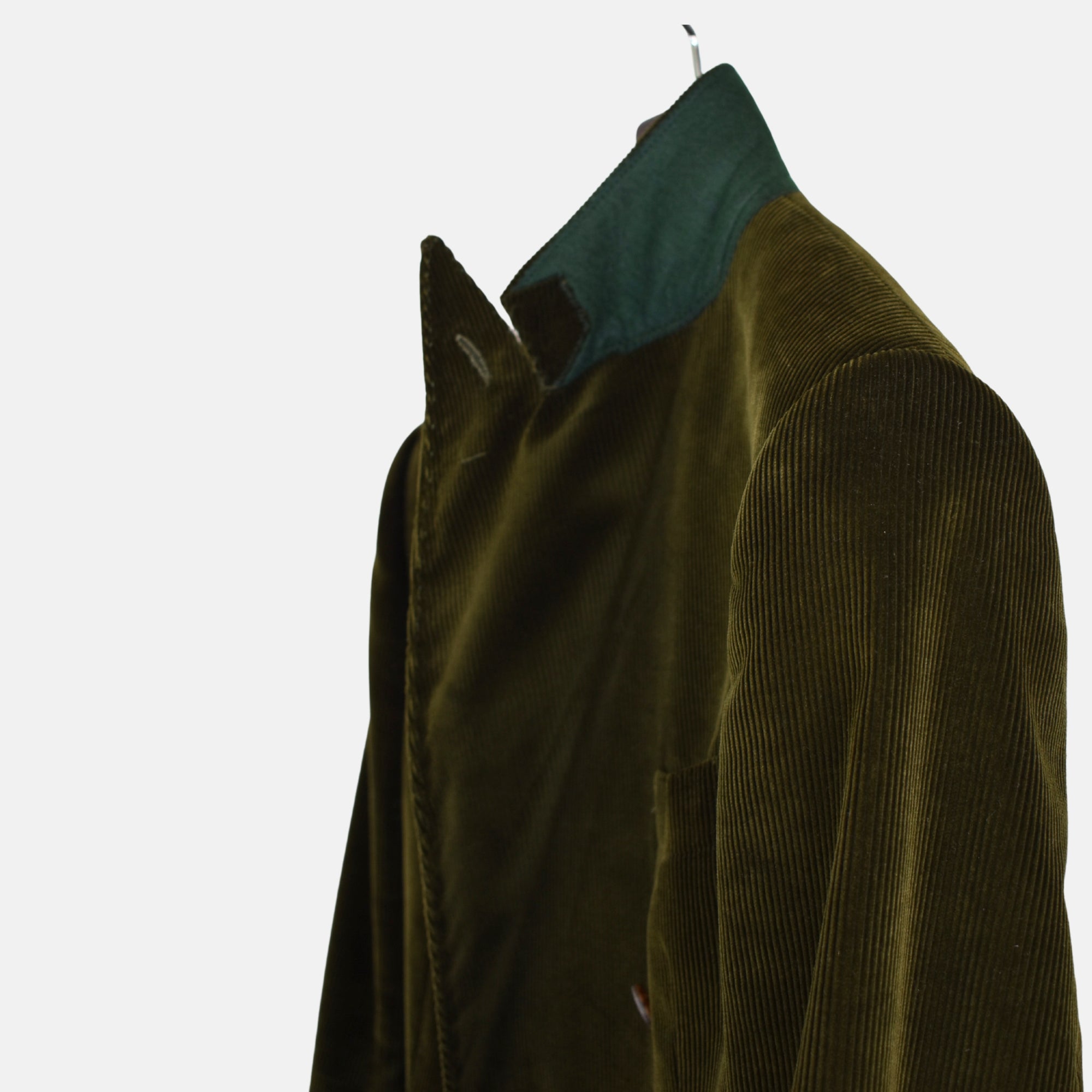 Dark Olive Cordurouy Suit made of Cotton ( EU 50)