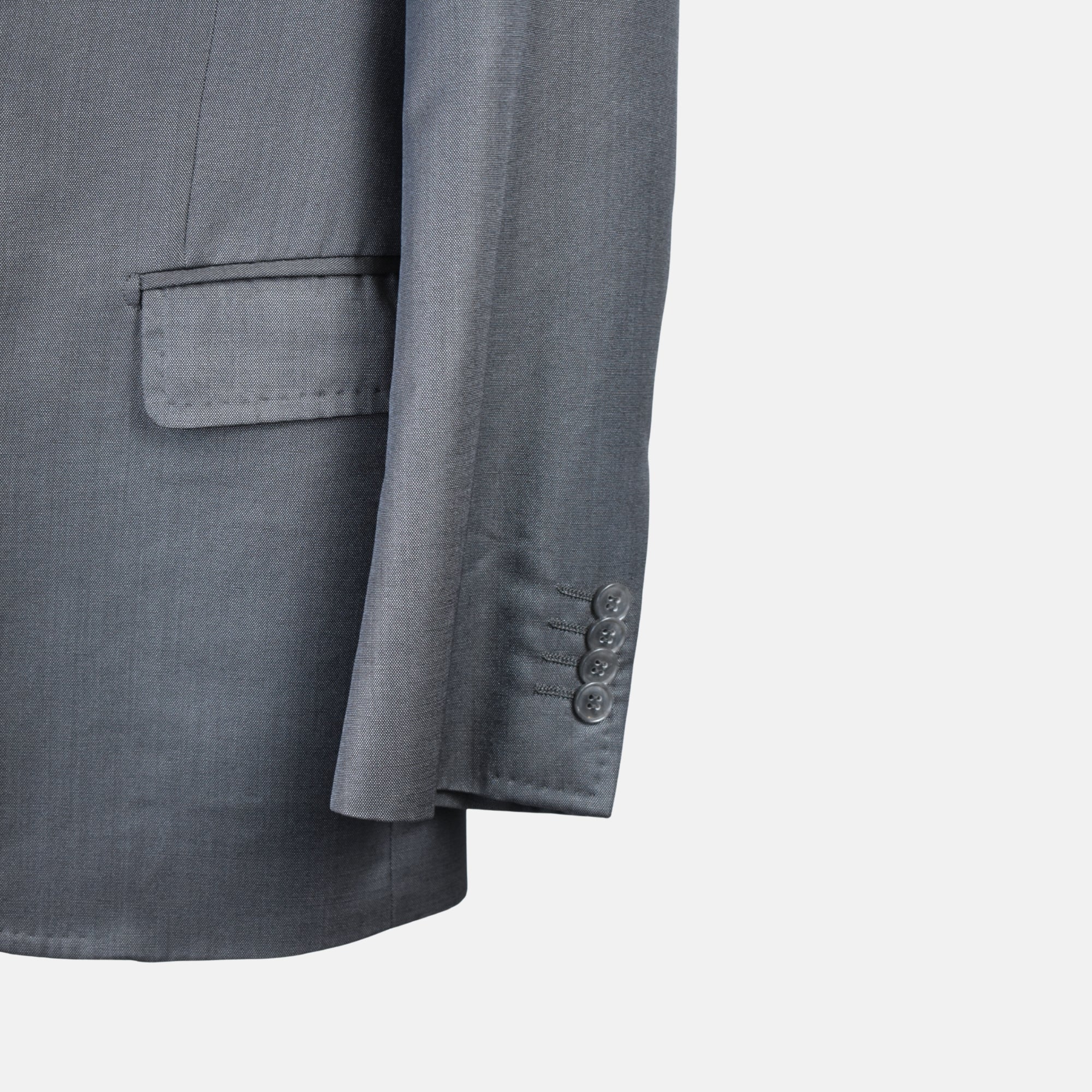 Gray Suit made of Virgin Wool/Silk (EU 46)