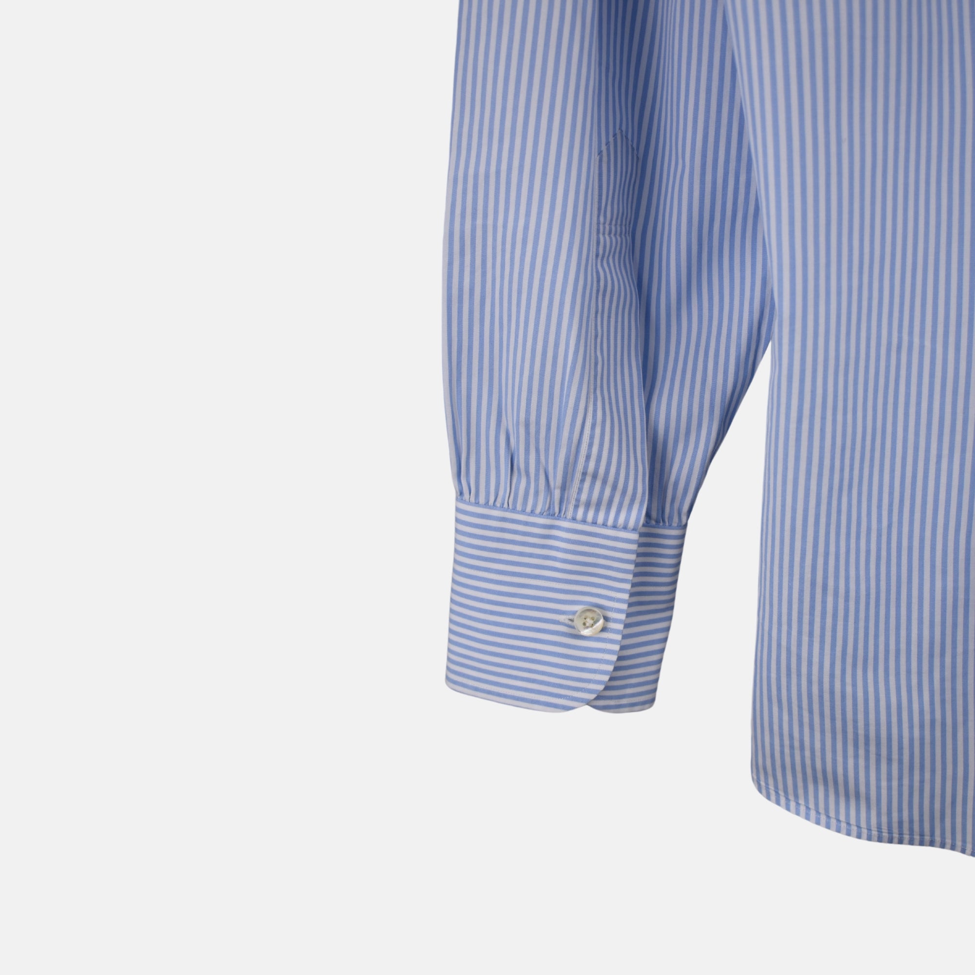 Blue-White Striped Shirt made of Cotton (EU 41)