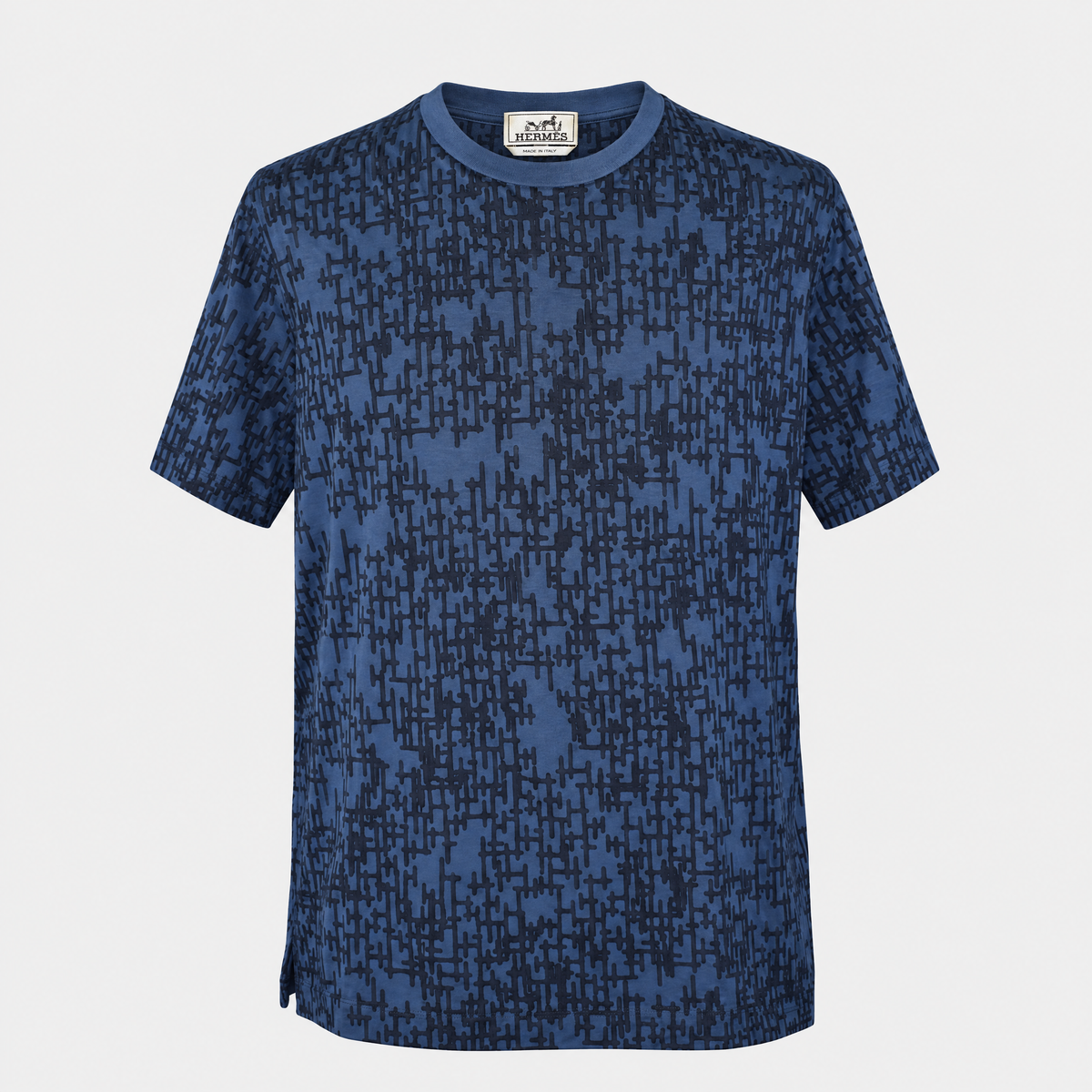 Blue Monogramme Shirt Cotton