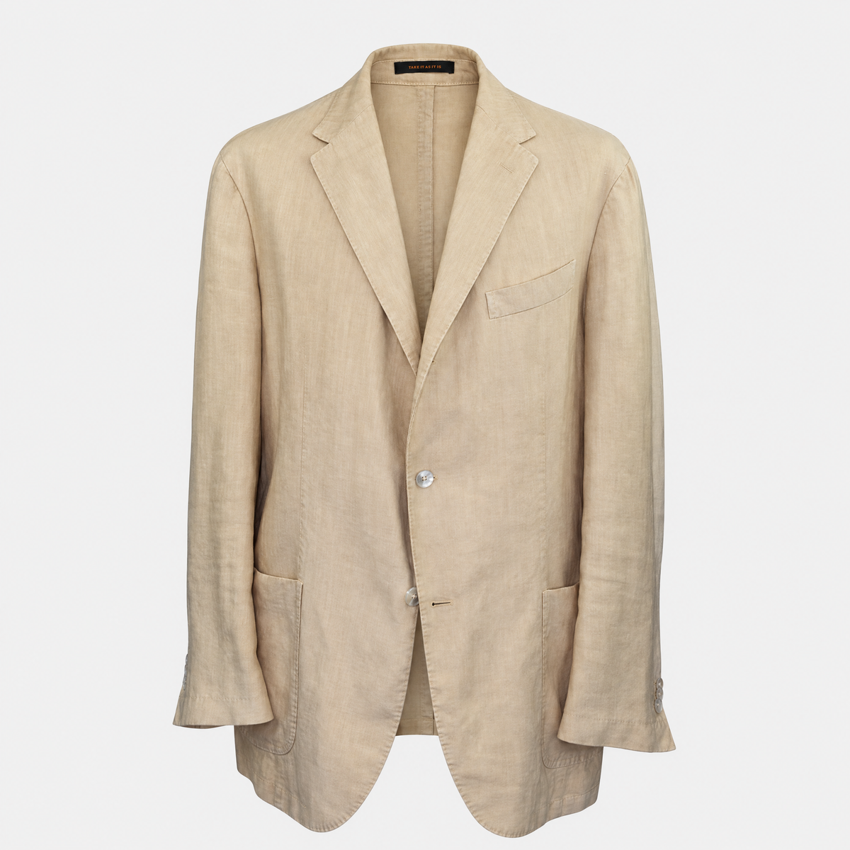 Beige Linen Blazer