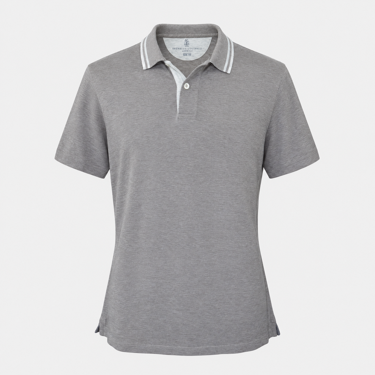 Taupe Cotton Polo