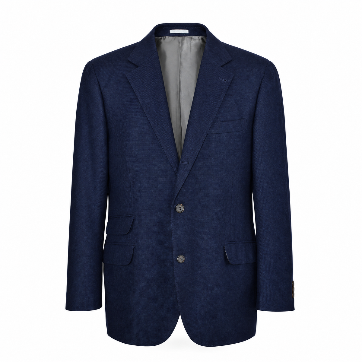 Navy Cashmere Silk Blazer